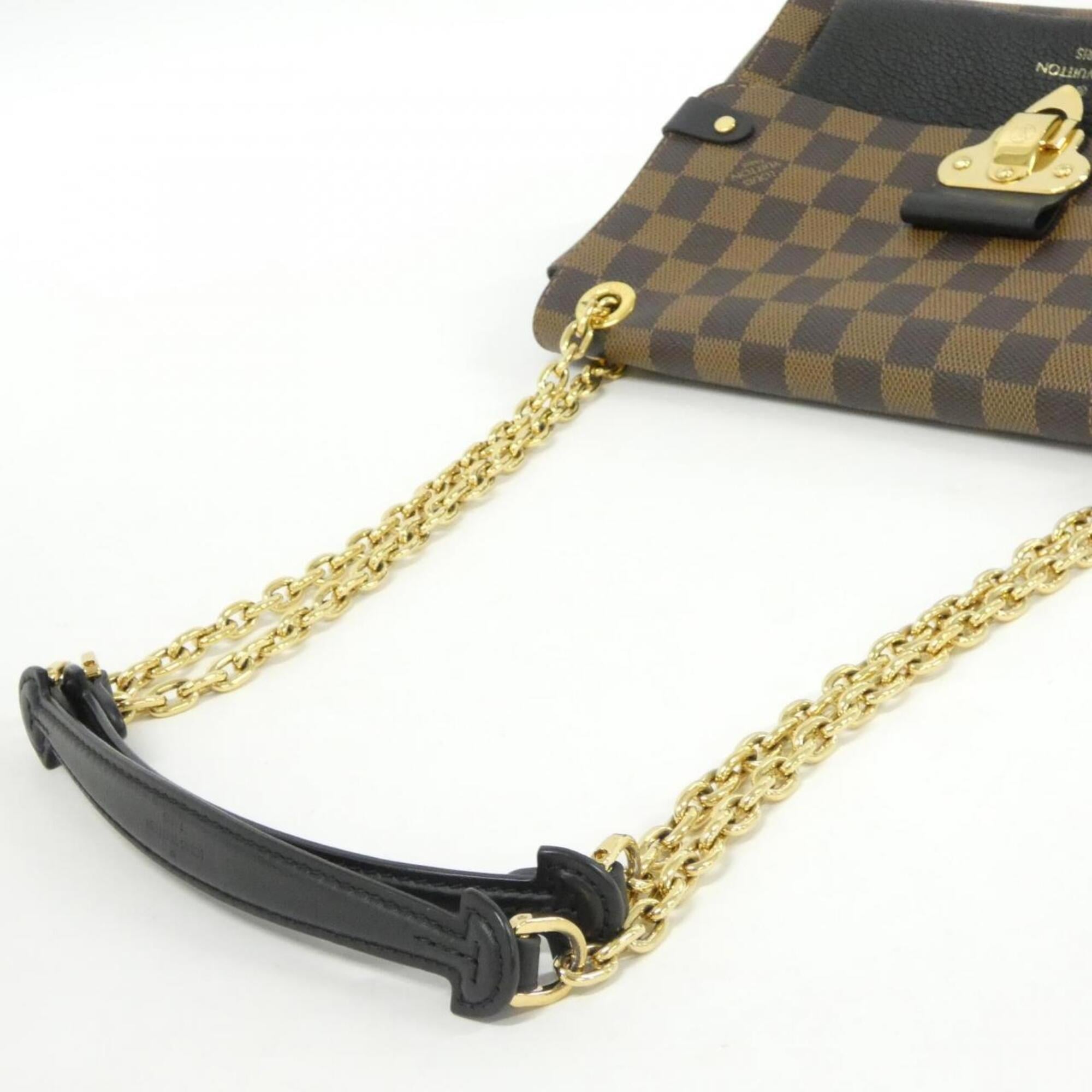 Louis Vuitton Black Ebene Coated Canvas Leather Shoulder Bag (Pre-Owned)
