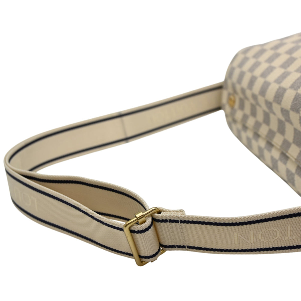 Louis Vuitton White Damier Azur Shoulder Bag (Pre-Owned)