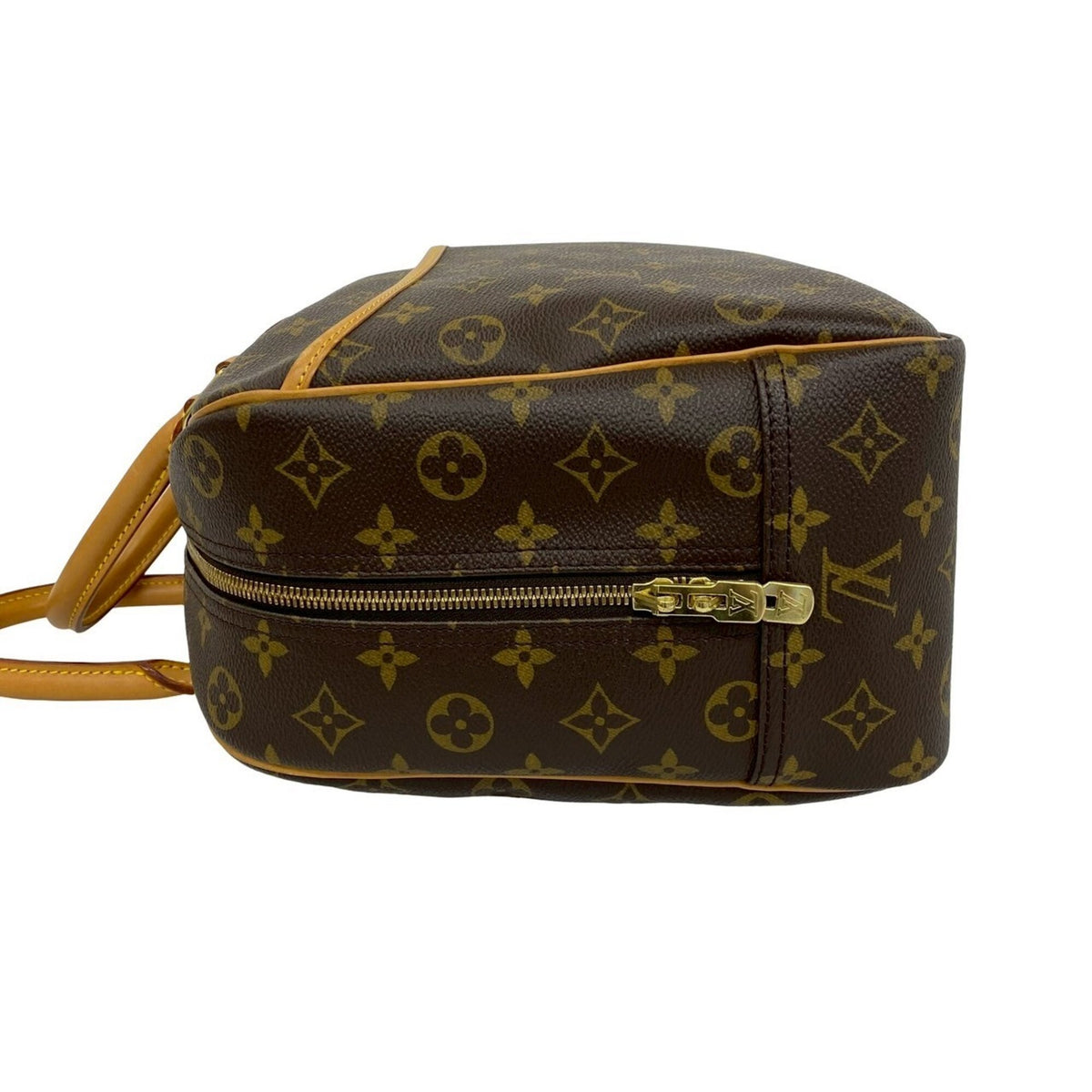 Louis Vuitton Brown Leather Pvc Boston Bag Handbag (Pre-Owned)