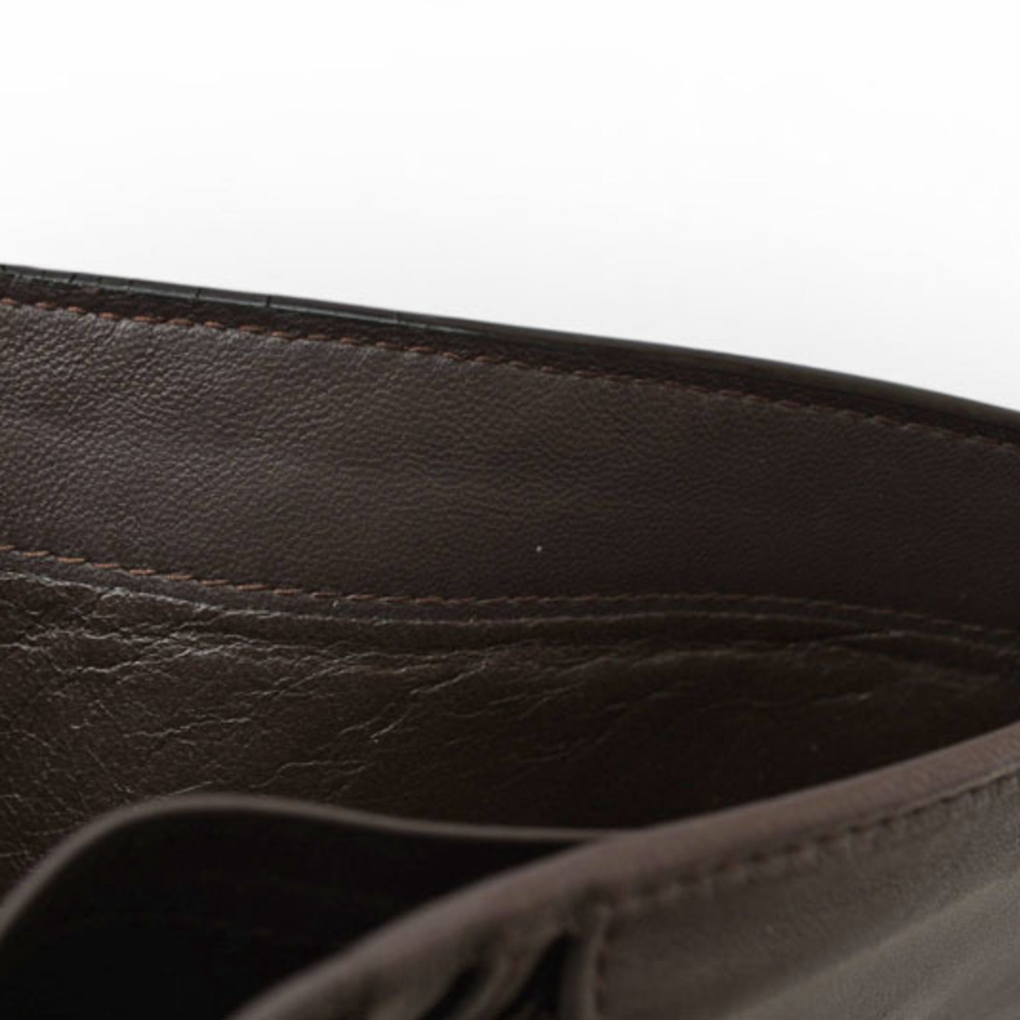 Bottega Veneta Intrecciato Dark Brown Wallet (Bi-Fold) (Pre-Owned)