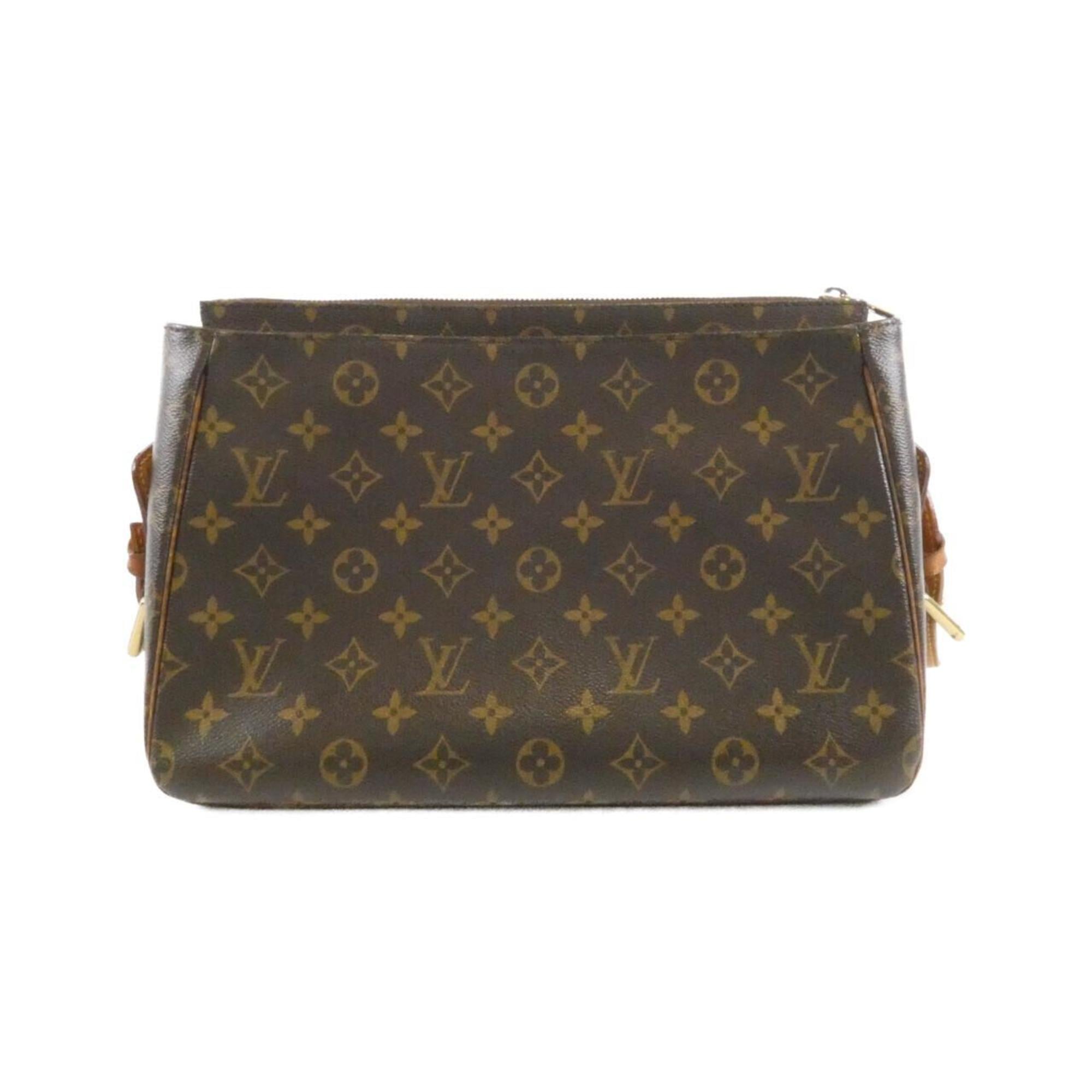 Louis Vuitton Brown Coated Canvas Shoulder Bag (Pre-Owned)