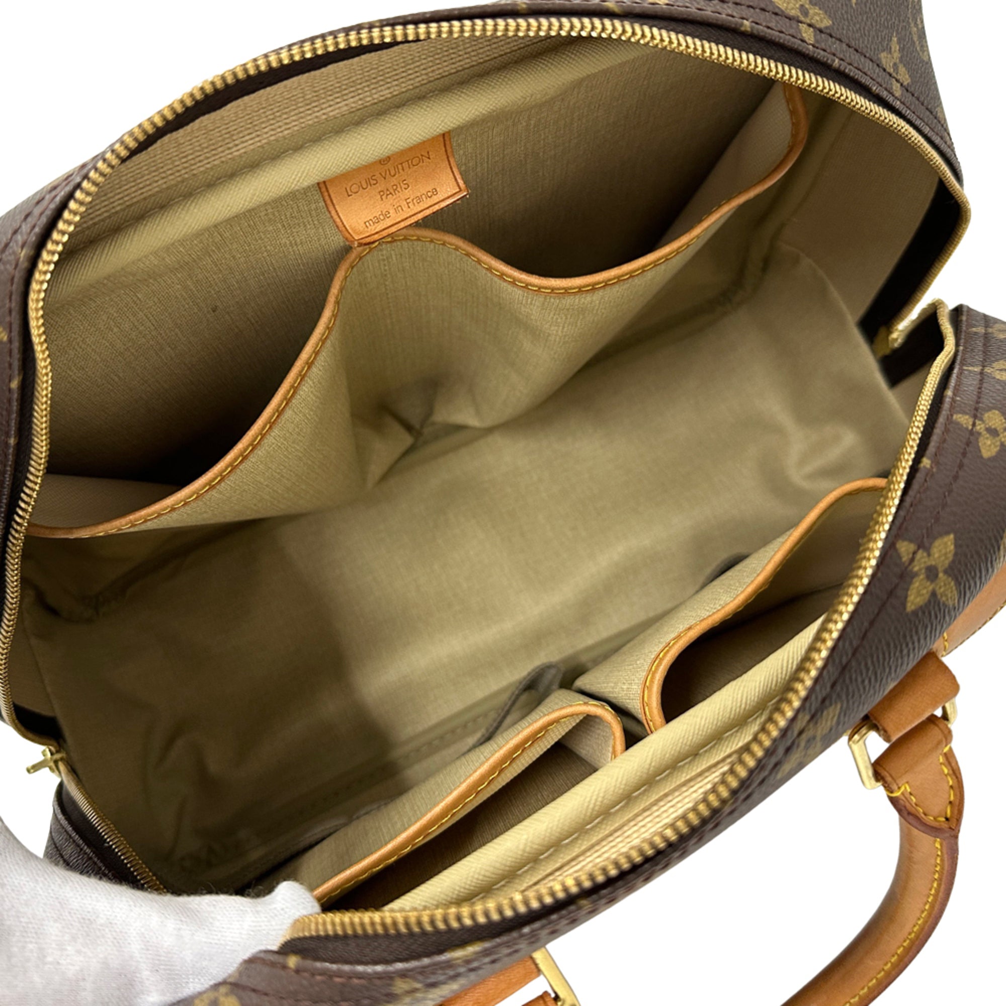 Louis Vuitton Brown Monogram Canvas Handbag (Pre-Owned)