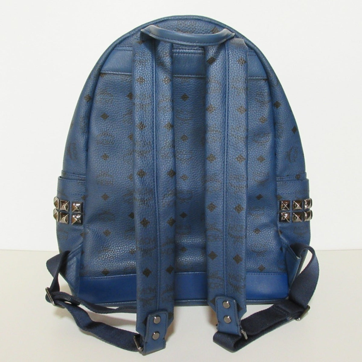 Mcm Visetos Navy Backpack (Pre-Owned)