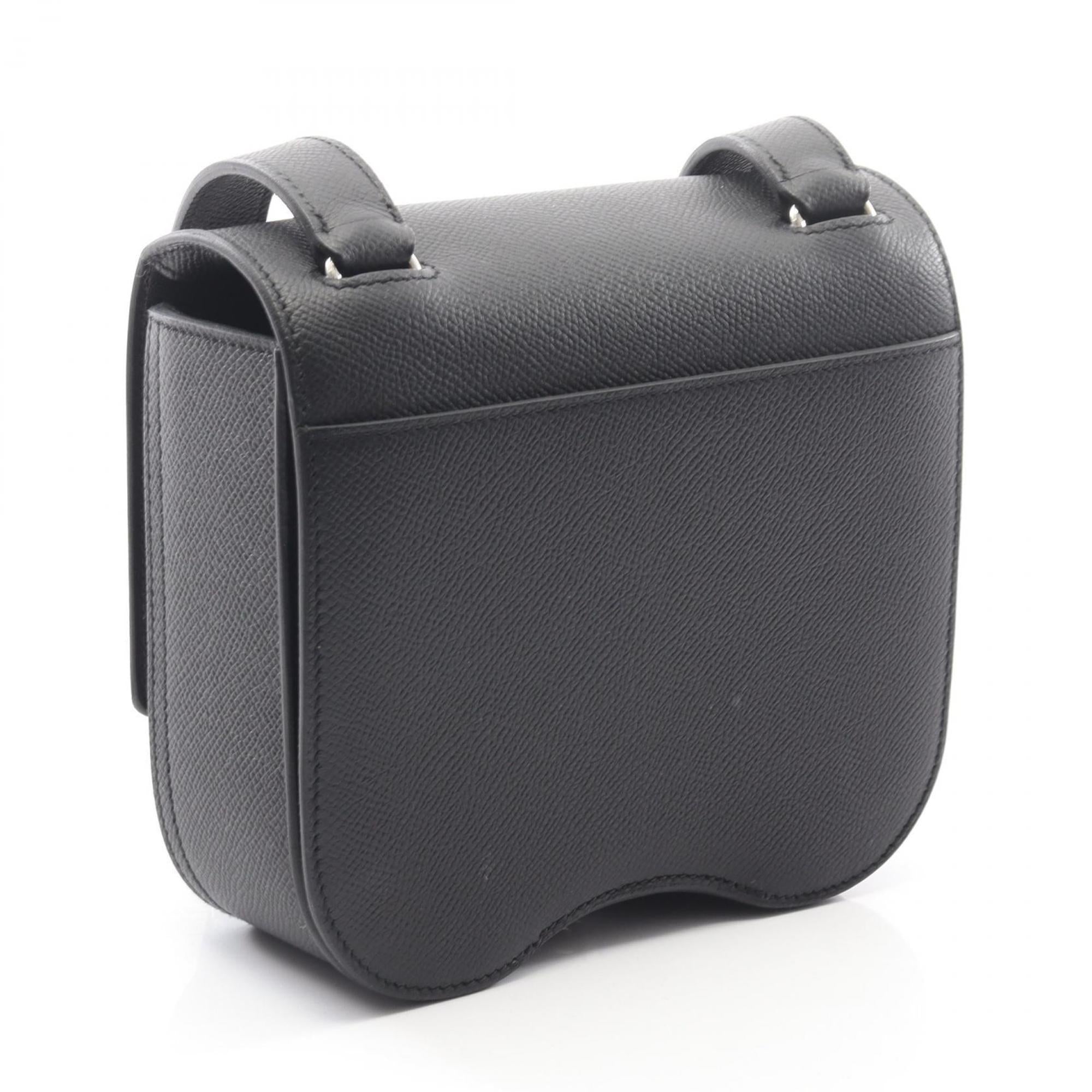 Hermes Black Leather Shoulder Bag (Pre-Owned)