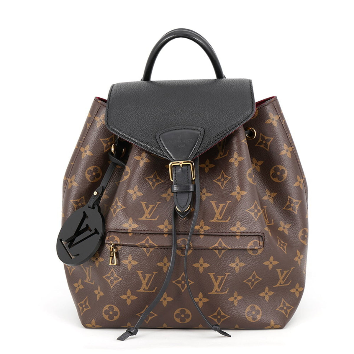 Louis Vuitton Monogram Black Bordeaux Monogram Noir Monogram Backpack Handbag (Pre-Owned)