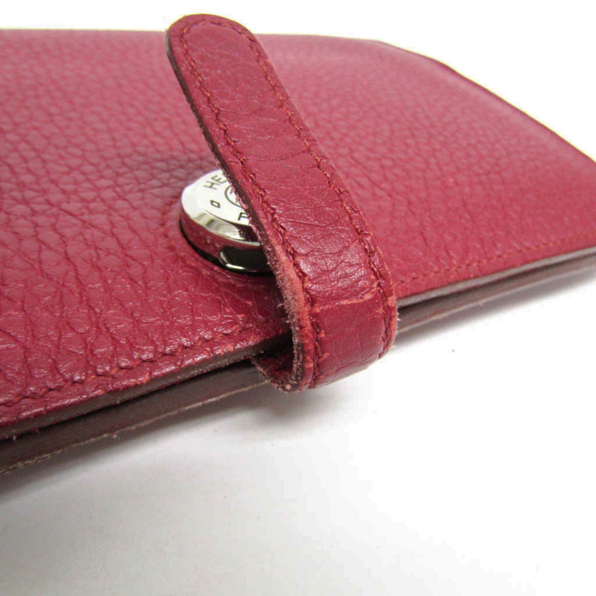 Hermes Dogon Wine Togo Leather Long Wallet (Bi-Fold) (Pre-Owned)