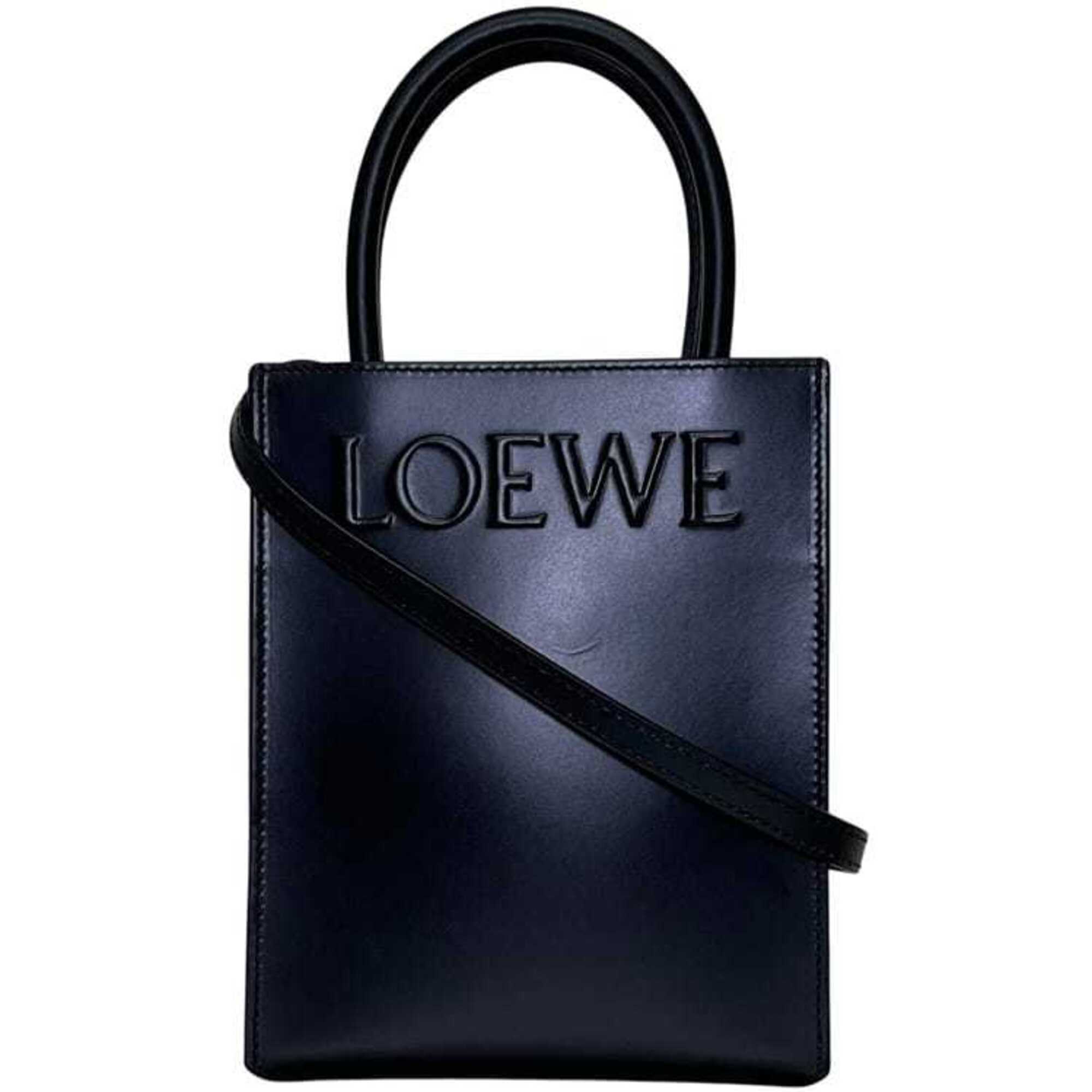 Loewe Black Leather Tote Bag (Pre-Owned)
