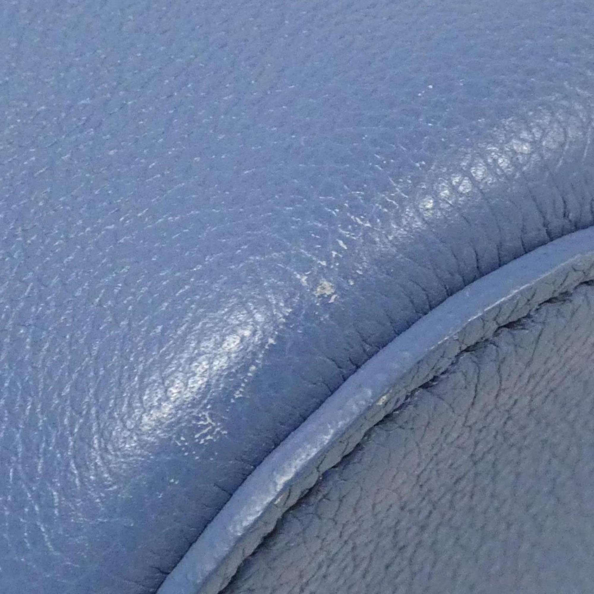 Louis Vuitton Blue Jean Leather Shoulder Bag (Pre-Owned)