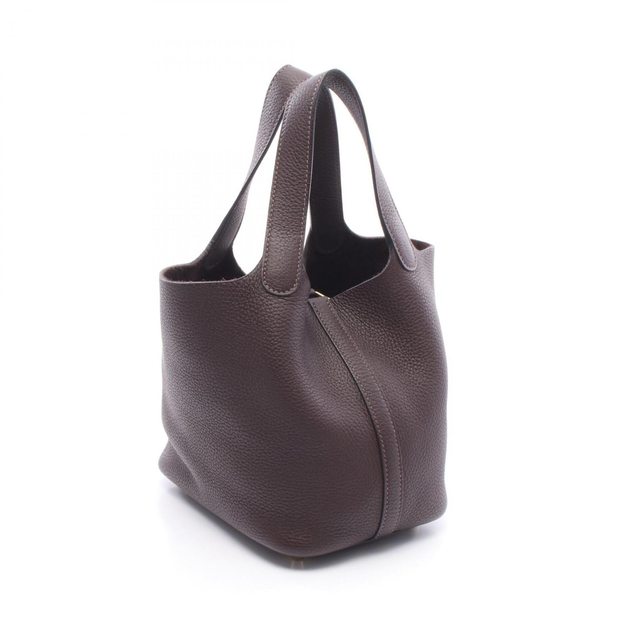 Hermes Brown Leather Handbag (Pre-Owned)