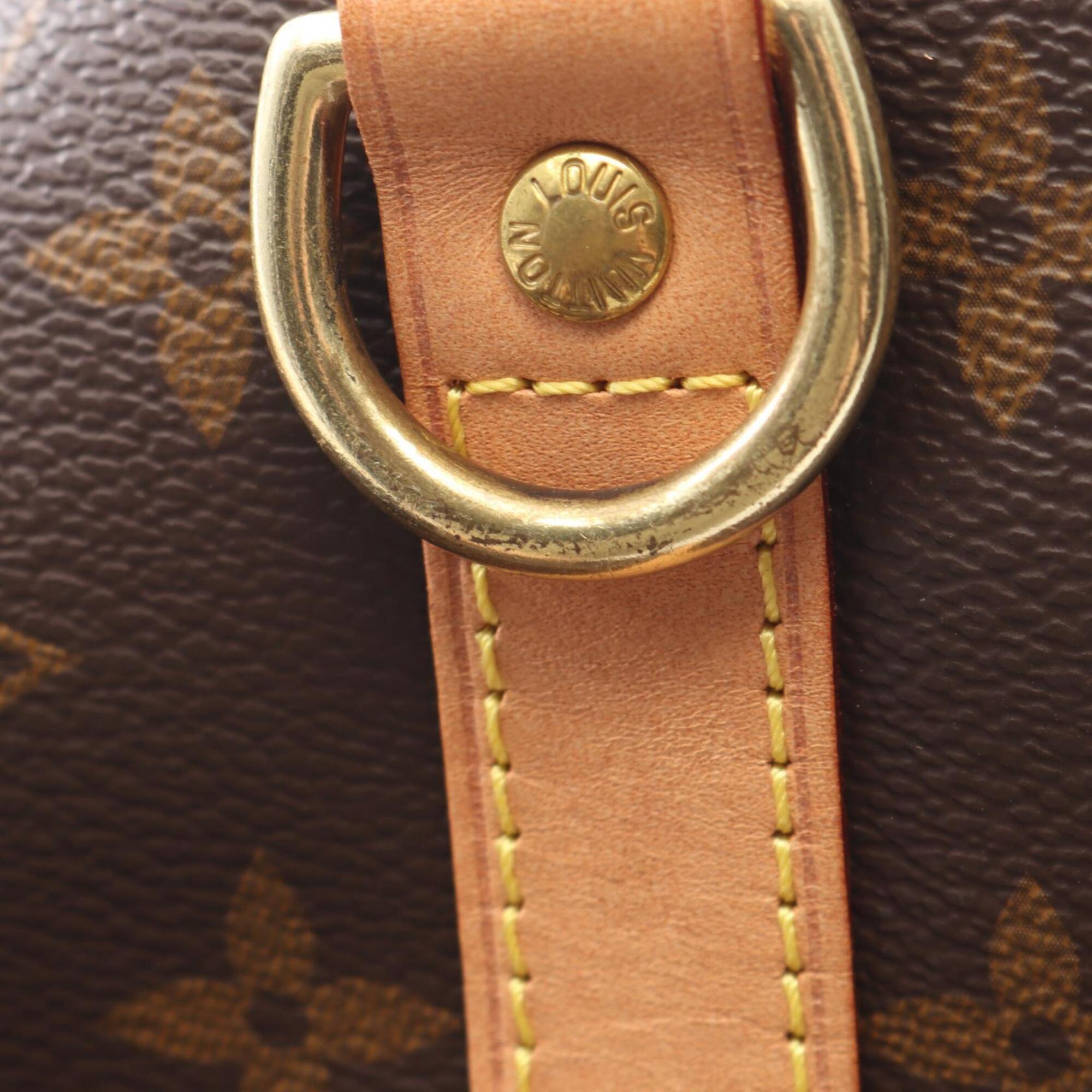 Louis Vuitton Brown Pvc Coated Canvas Leather Handbag (Pre-Owned)