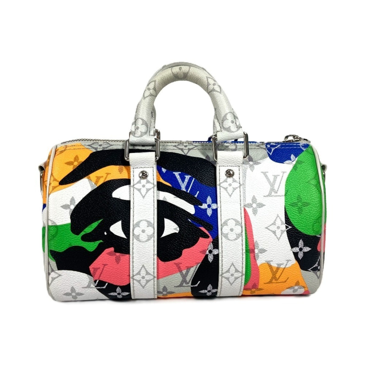 Louis Vuitton Multi-Color Monogram Leather Boston Bag Handbag Shoulder Bag (Pre-Owned)