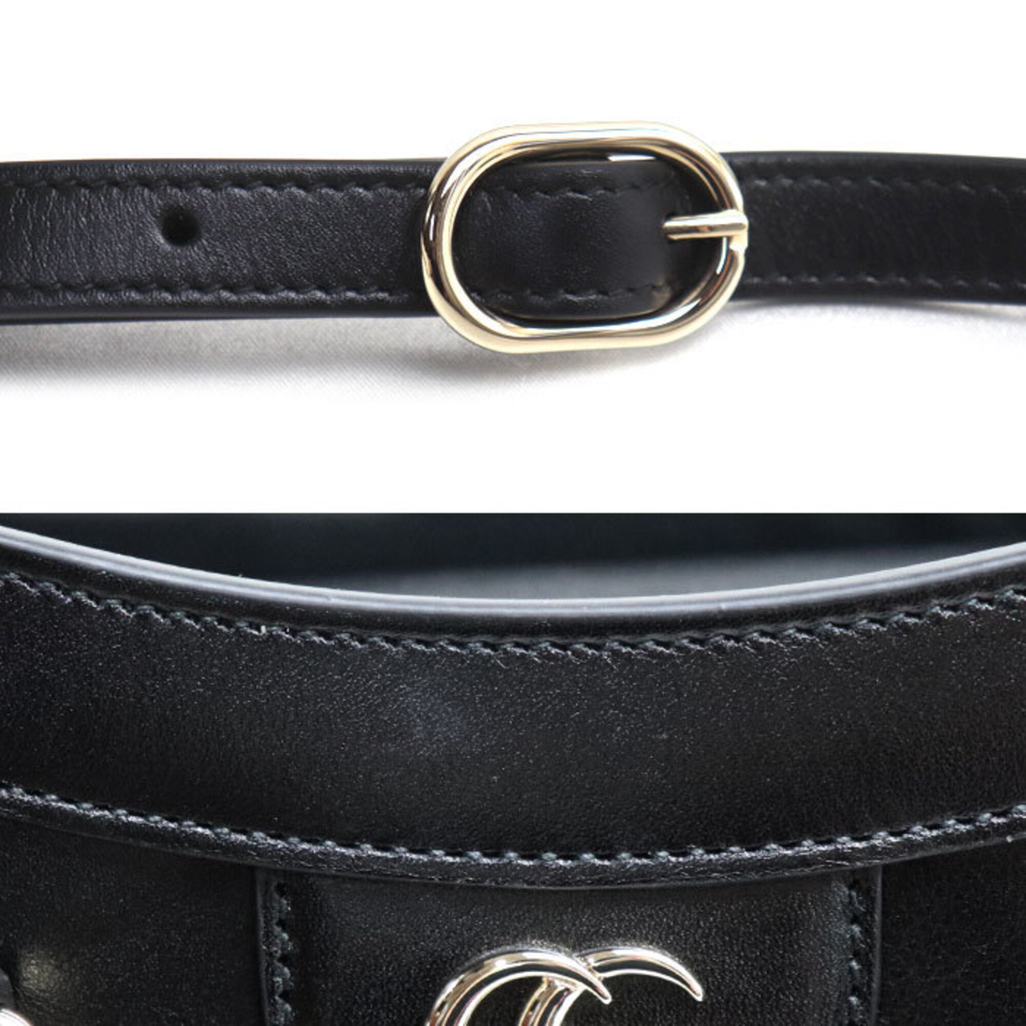 Gucci Black Leather Tote Bag (Pre-Owned)
