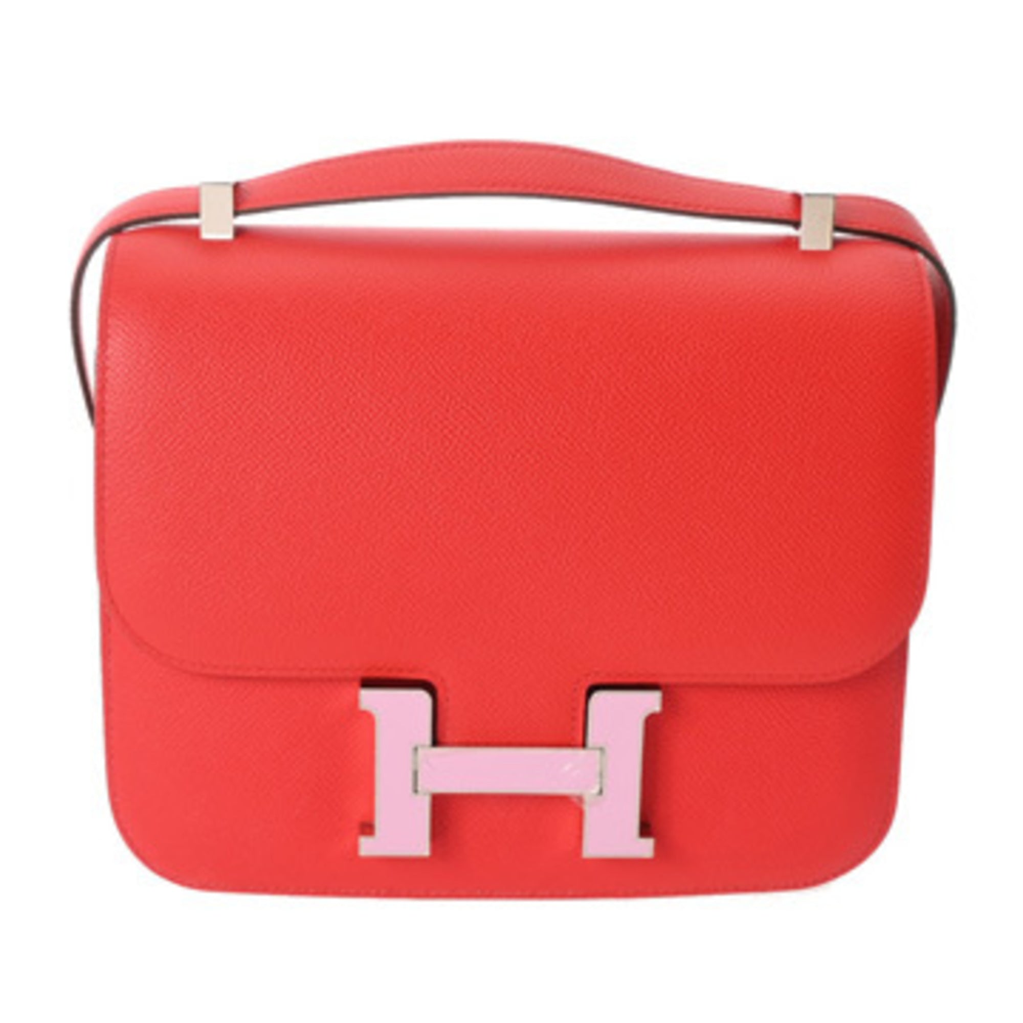 Hermes Constance Silver Epsom Leather Shoulder Bag (Pre-Owned)