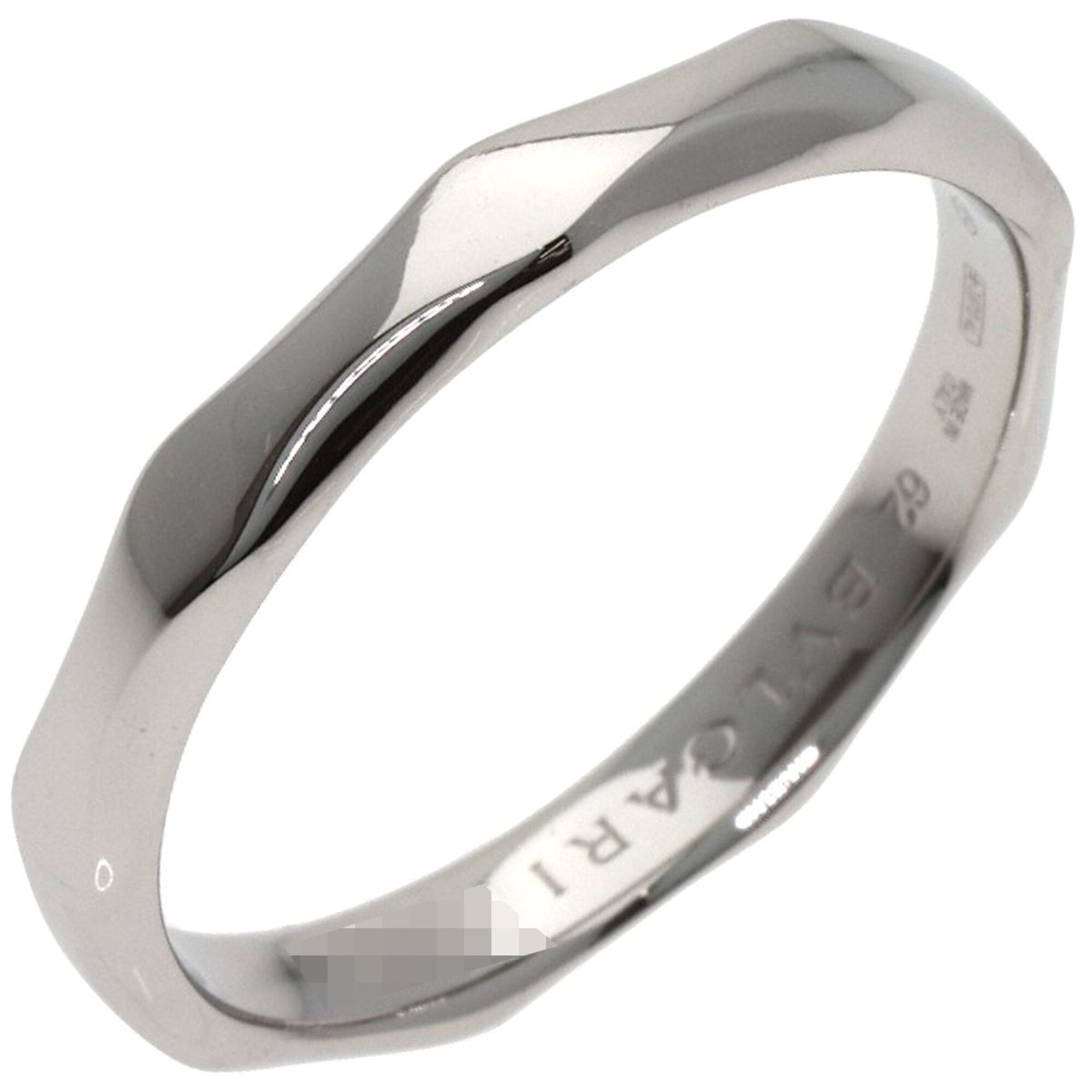 Bvlgari Platinum Platinum 950 Band Ring (Pre-Owned)