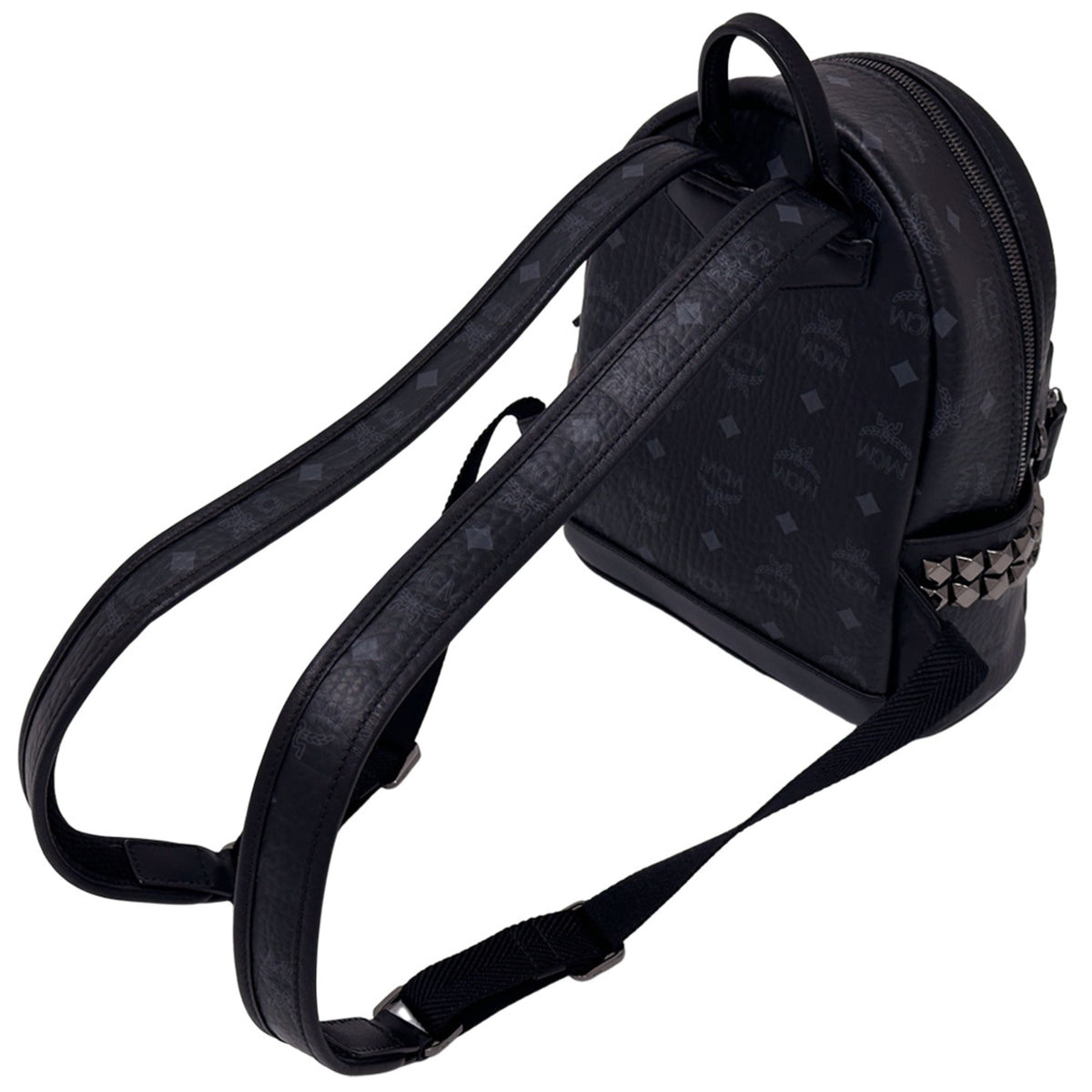 Mcm Black Canvas Handbag (Pre-Owned)