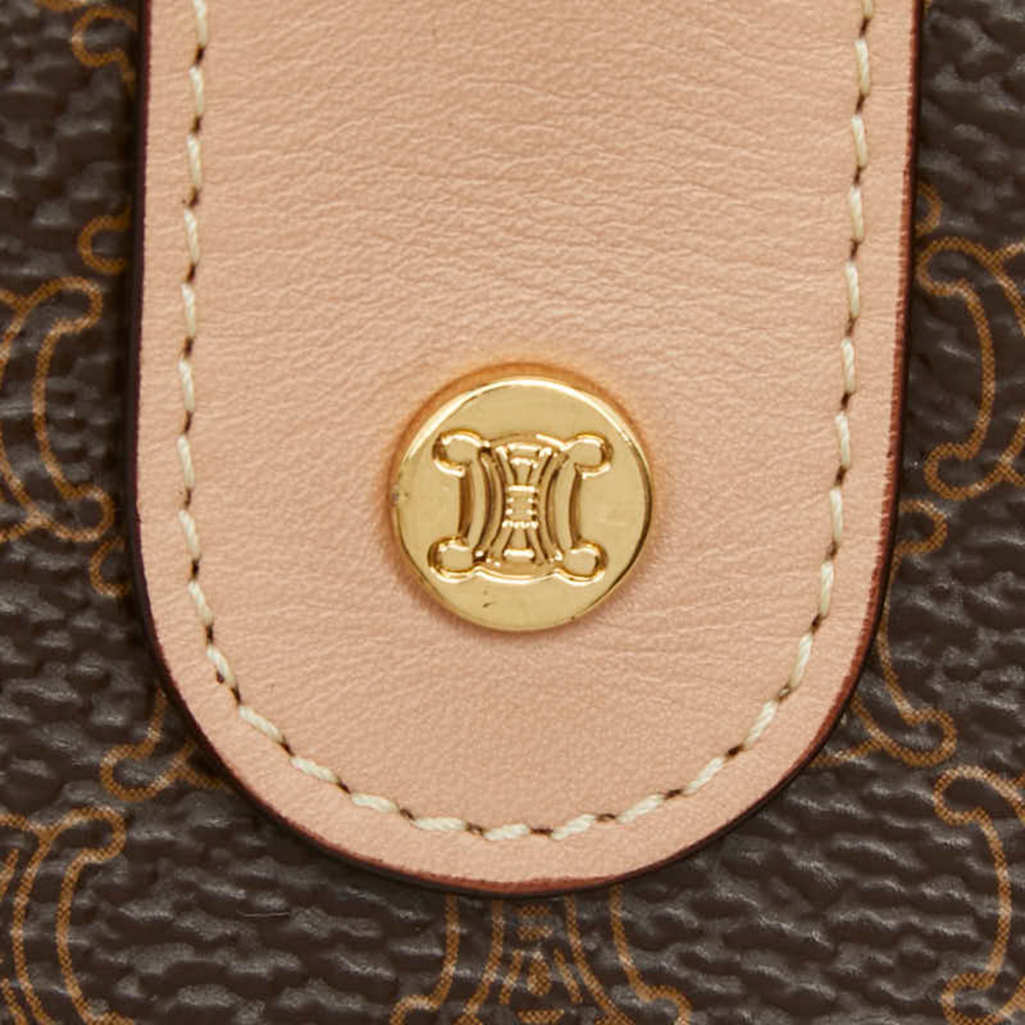 Celine Brown Pvc Leather Wallet (Bi-Fold) (Pre-Owned)
