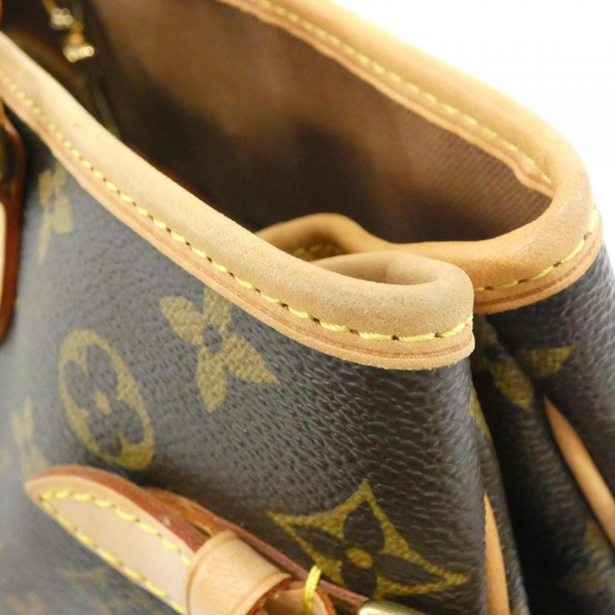 Louis Vuitton Marron Coated Canvas Handbag (Pre-Owned)