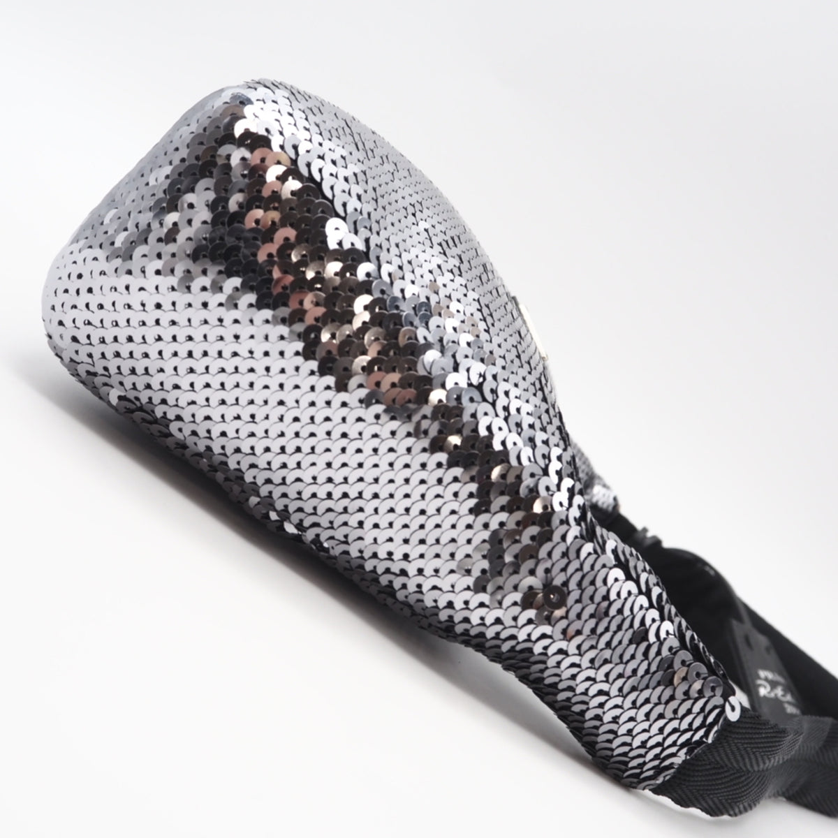 Prada Black Silver Nylon Spangles Handbag (Pre-Owned)