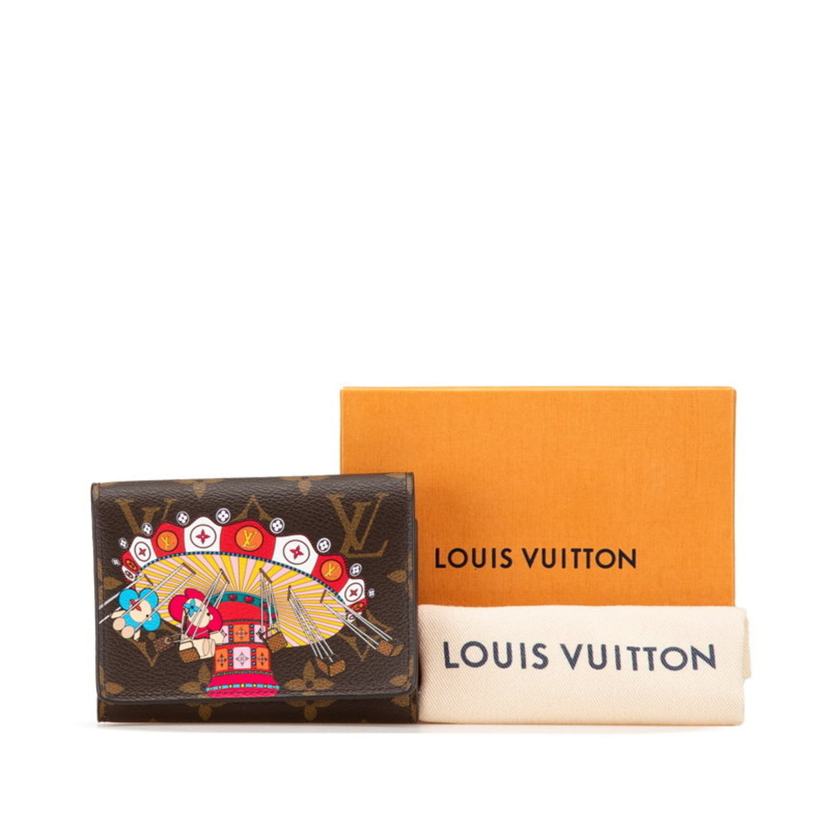 Louis Vuitton Brown Rose Ballerine Pvc Leather Wallet (Tri-Fold) (Pre-Owned)