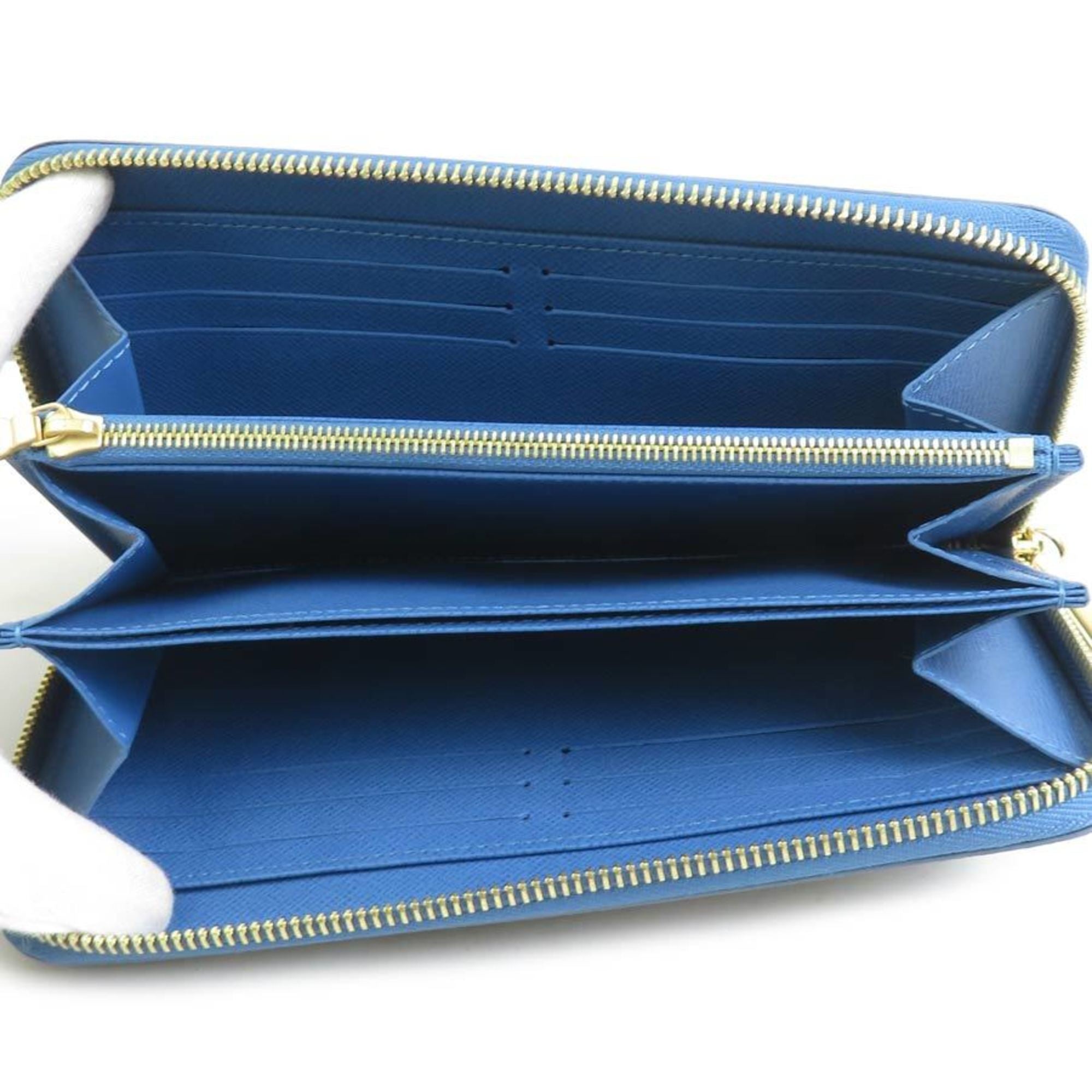 Louis Vuitton Blue Jean Monogram Monogram Long Wallet (Bi-Fold) (Pre-Owned)