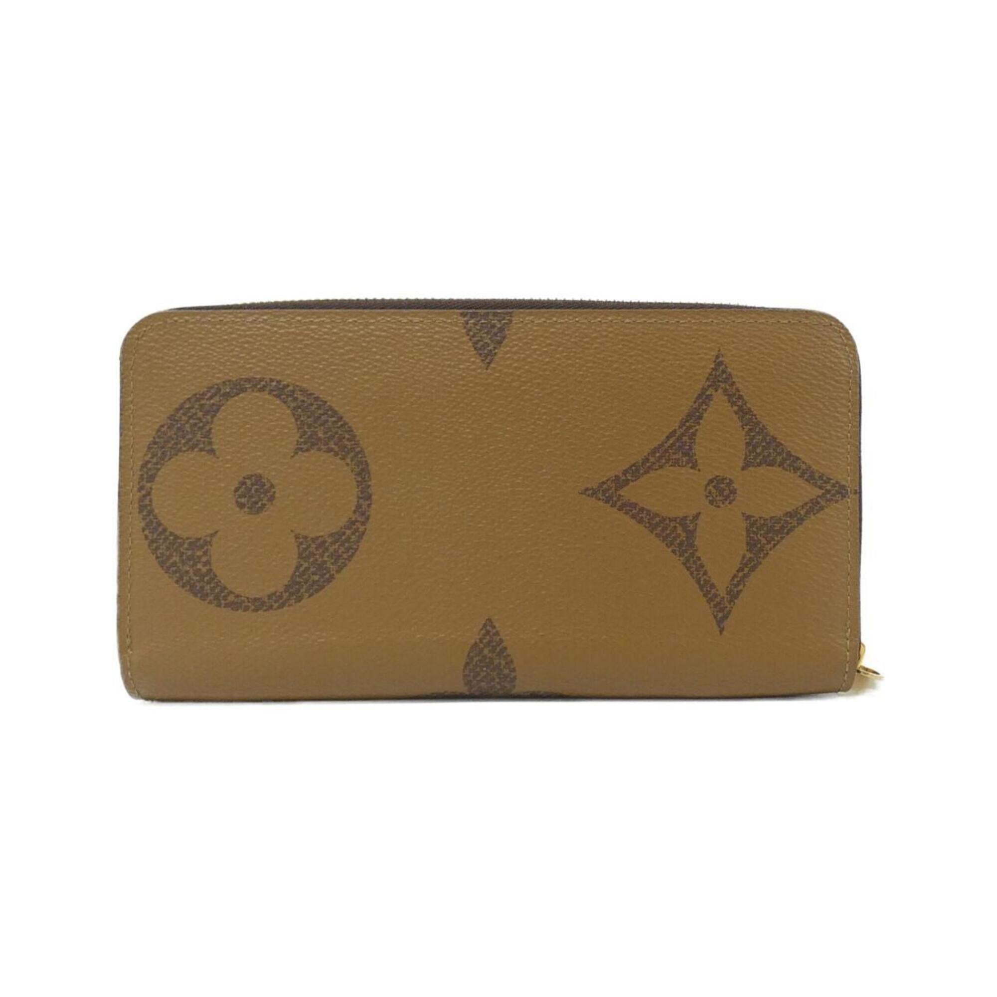 Louis Vuitton Marron Coated Canvas Long Wallet (Bi-Fold) (Pre-Owned)