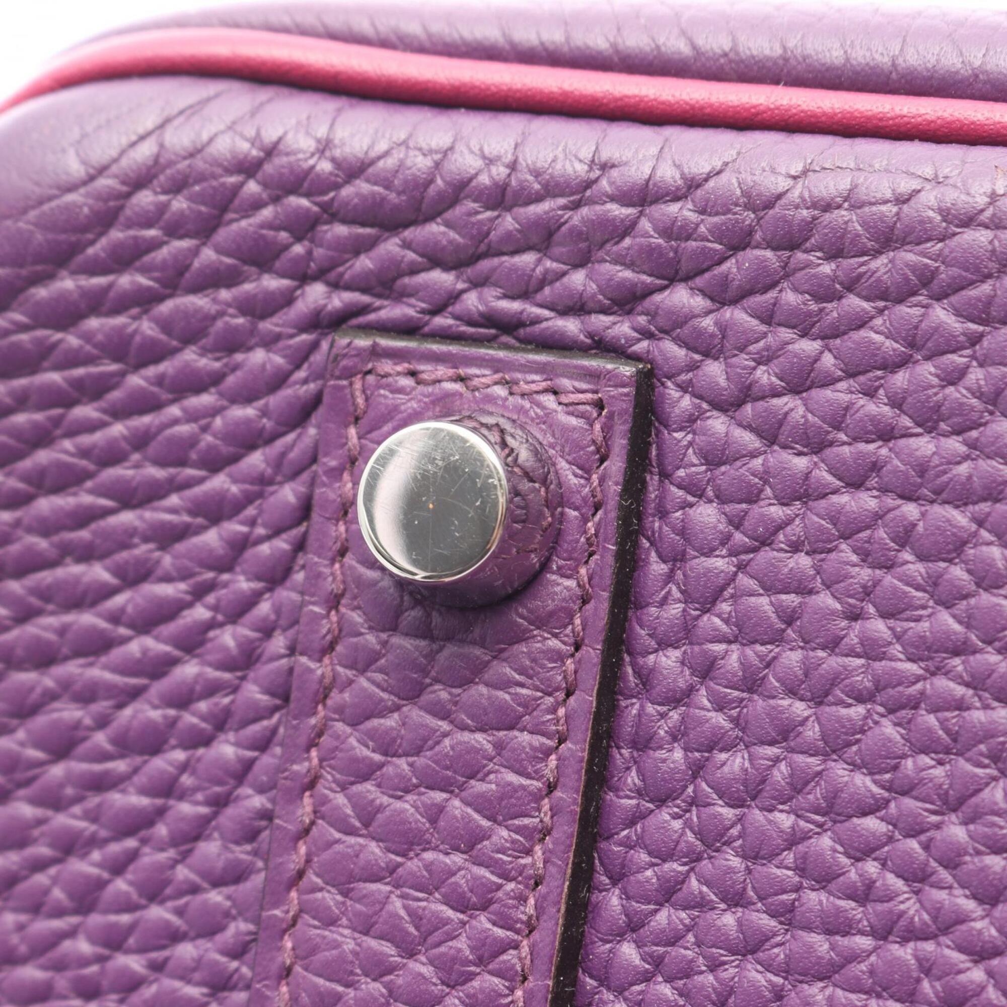 Hermes Anemone Pink Purple Tosca Togo Leather Handbag (Pre-Owned)