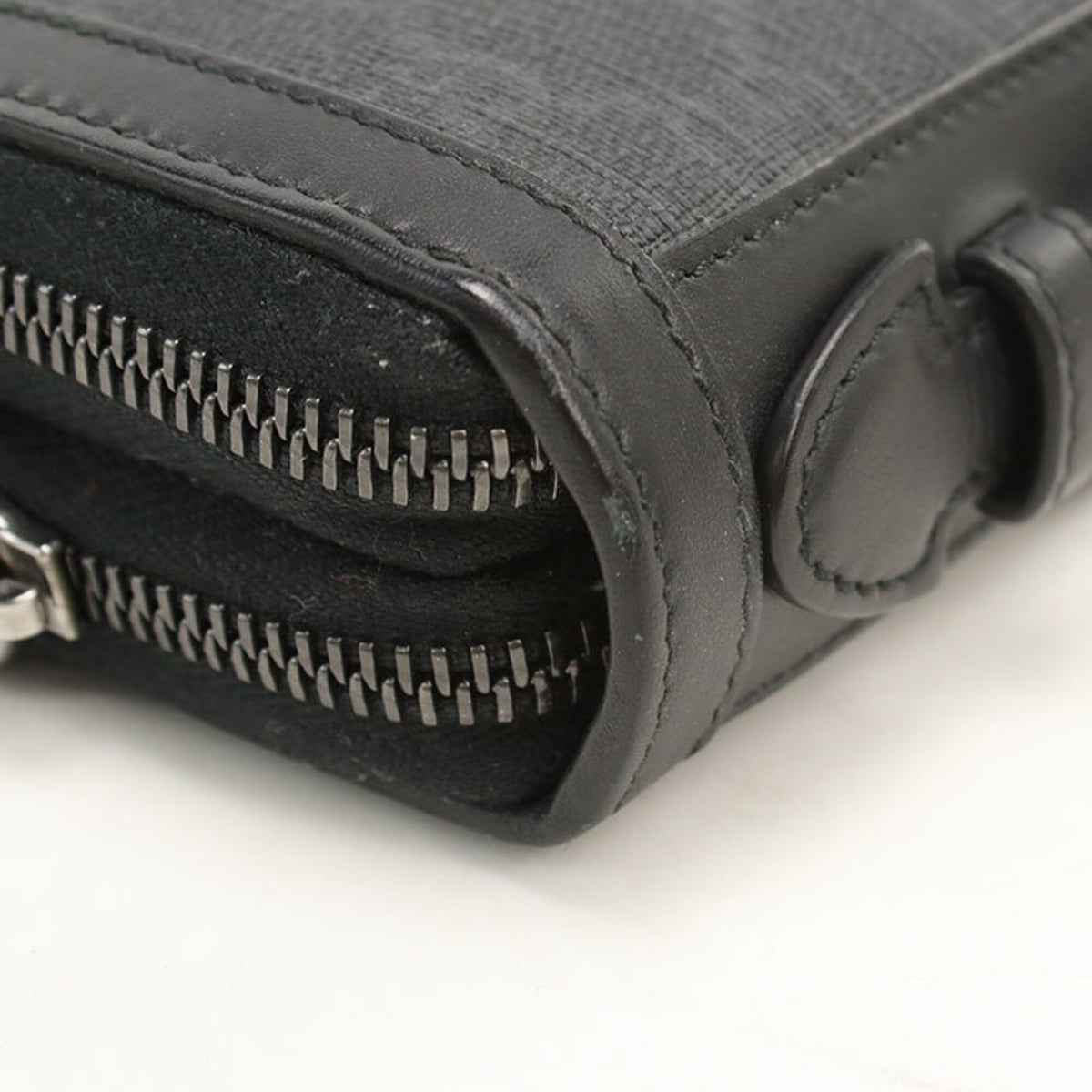Gucci Black Pvc Long Wallet (Bi-Fold) (Pre-Owned)