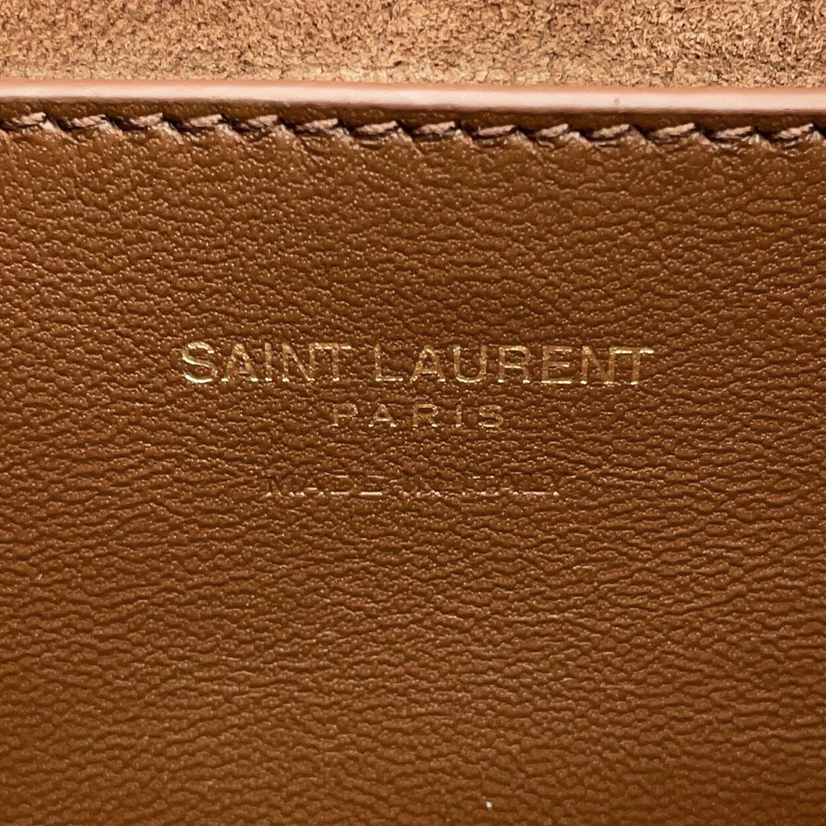 Yves Saint Laurent Brown Leather Leather Handbag (Pre-Owned)