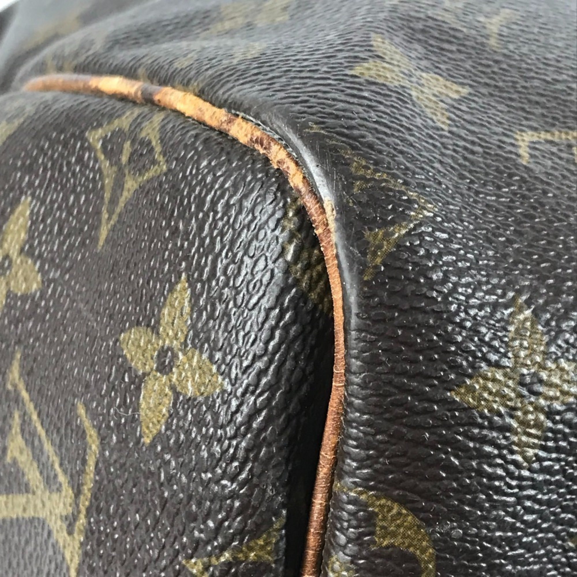 Louis Vuitton Brown Monogram Boston Bag Handbag Shoulder Bag (Pre-Owned)