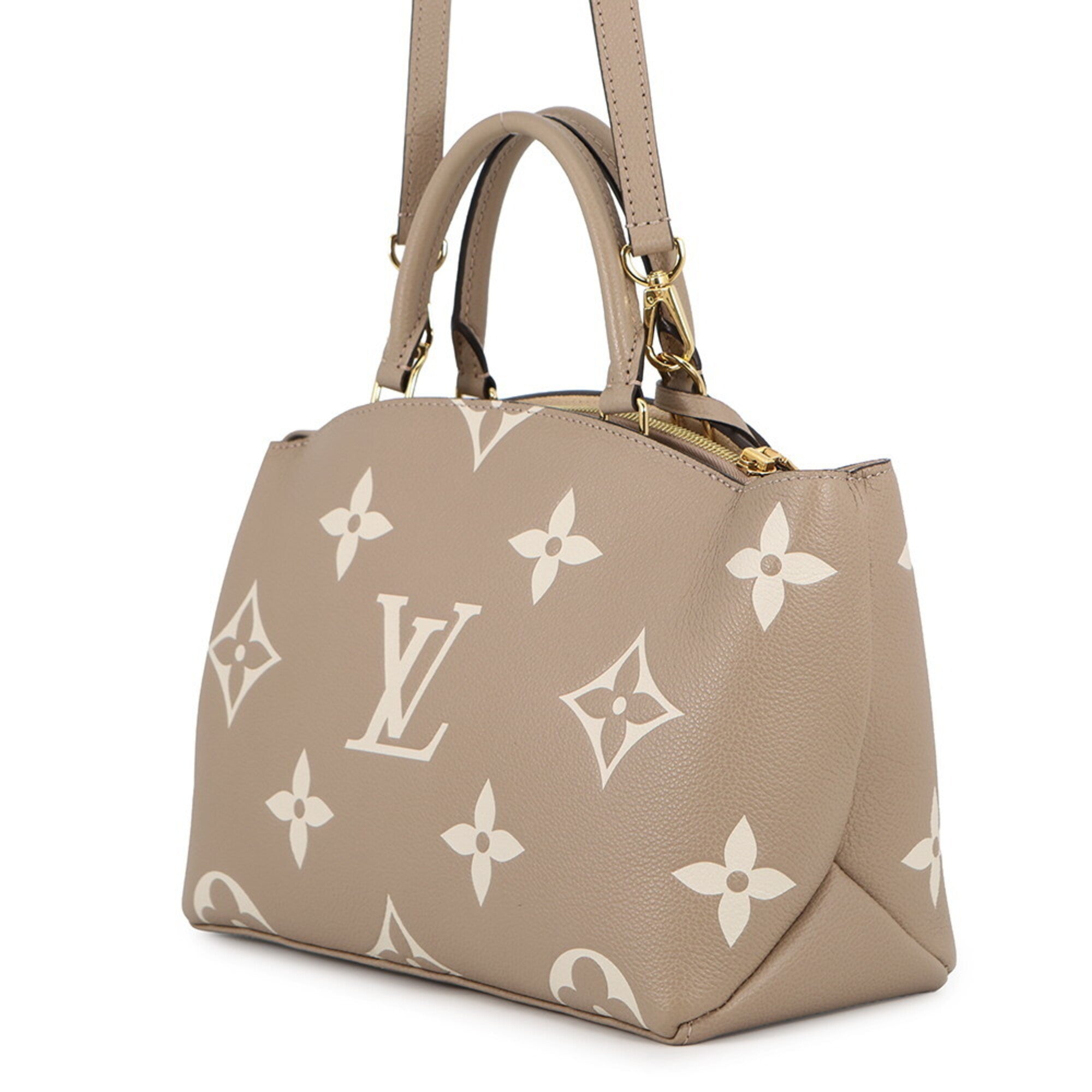 Louis Vuitton Cream Tourterelle Monogram Empreinte Handbag Shoulder Bag (Pre-Owned)