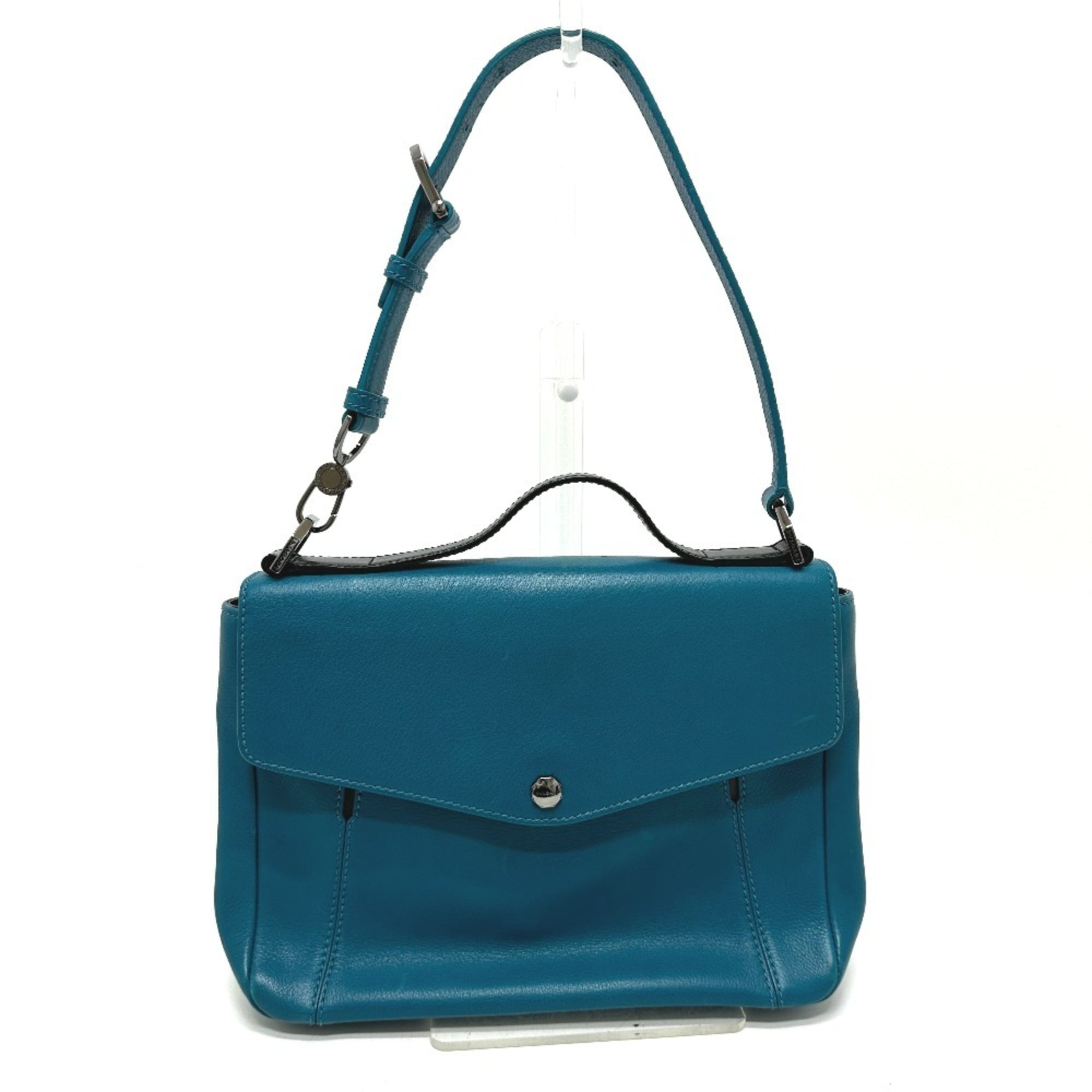 Bvlgari Blue Turquoise Leather Handbag (Pre-Owned)