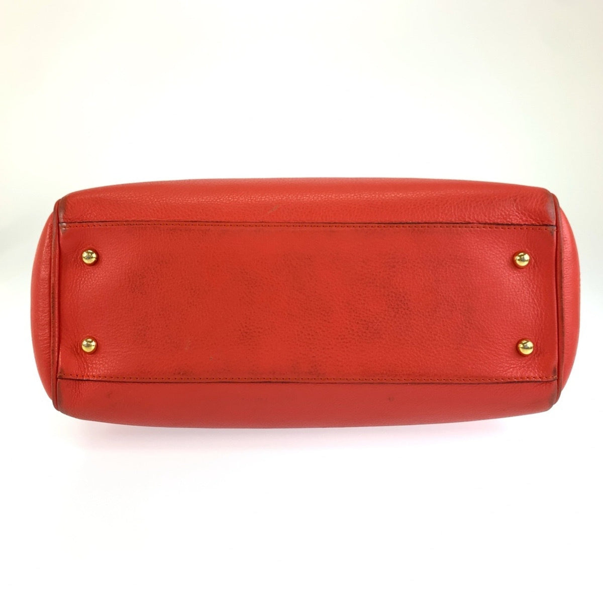 Loewe Orange Leather Handbag Tote Bag (Pre-Owned)