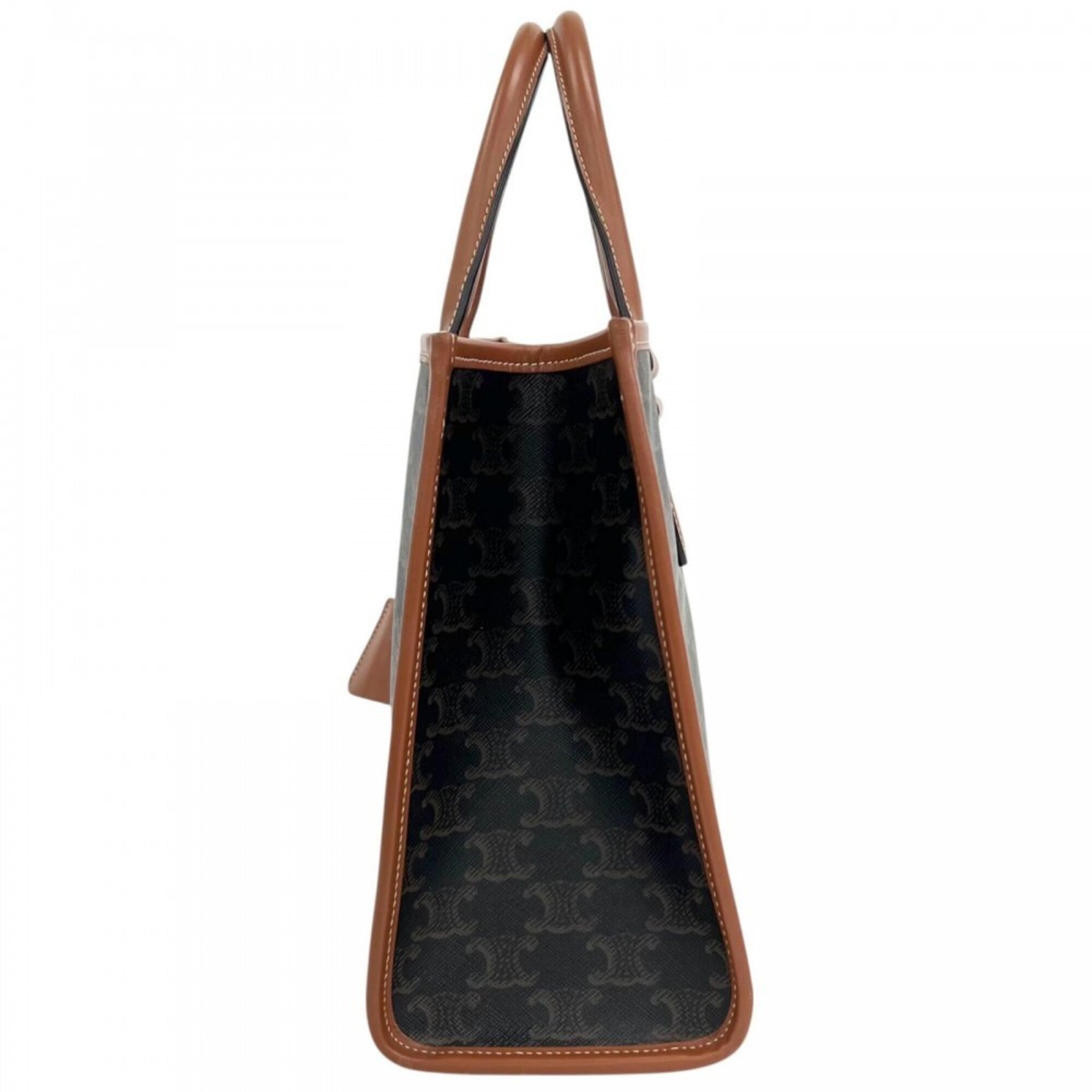 Celine Brown Pvc Leather Tote Bag (Pre-Owned)