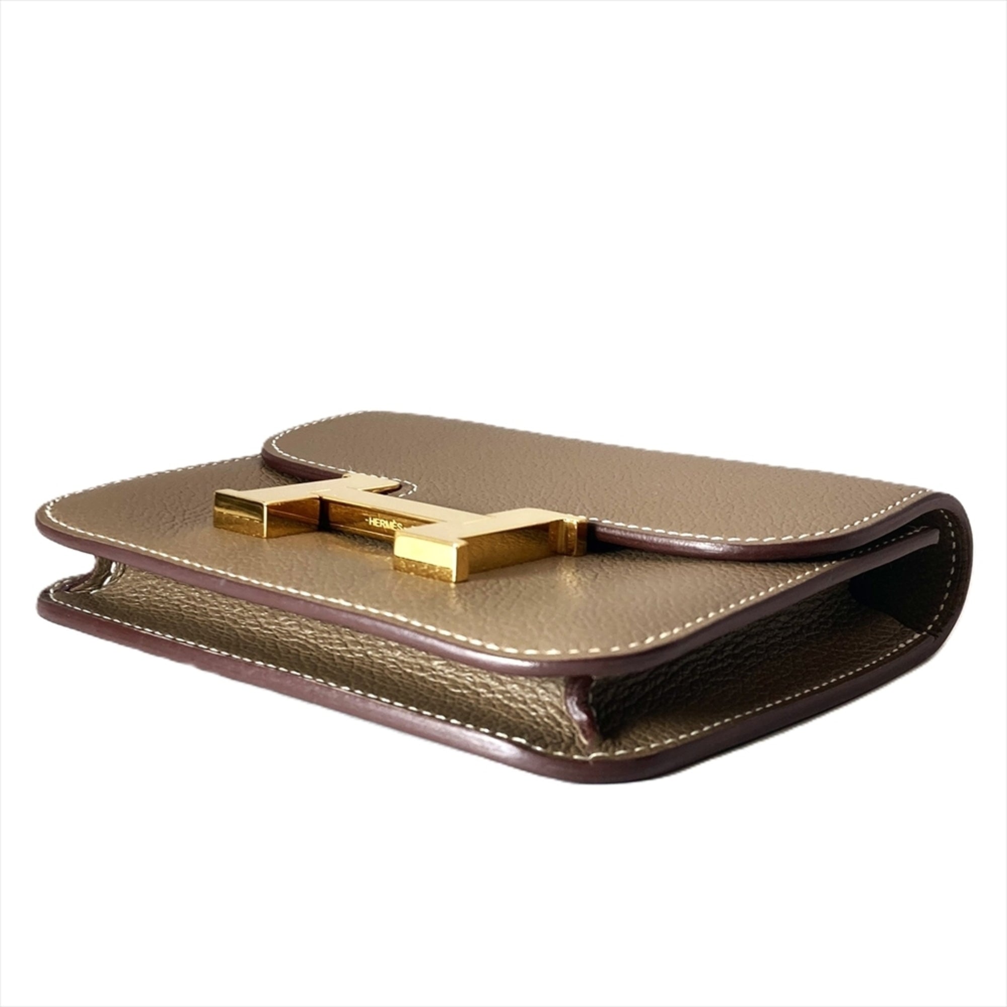 Hermes Etoupe Gray Gray Wallet (Bi-Fold) (Pre-Owned)