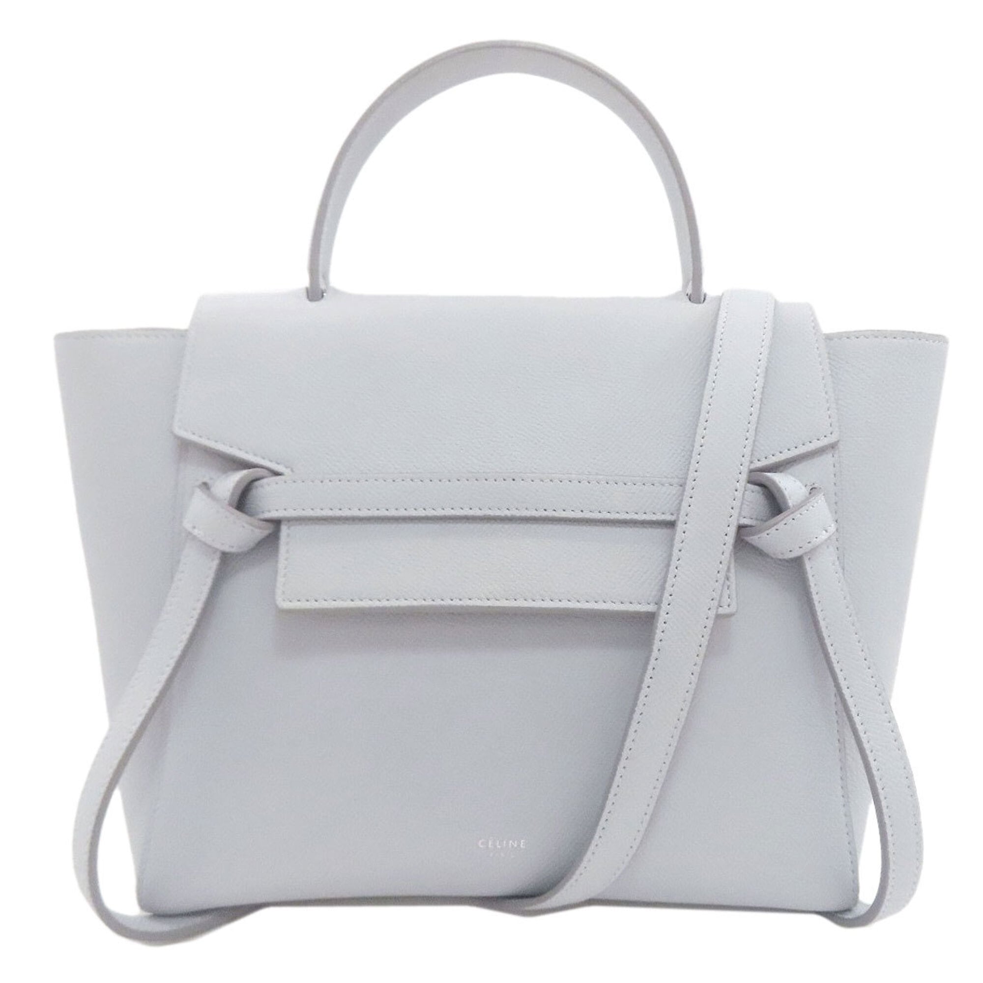 Celine Light Blue Leather Handbag (Pre-Owned)