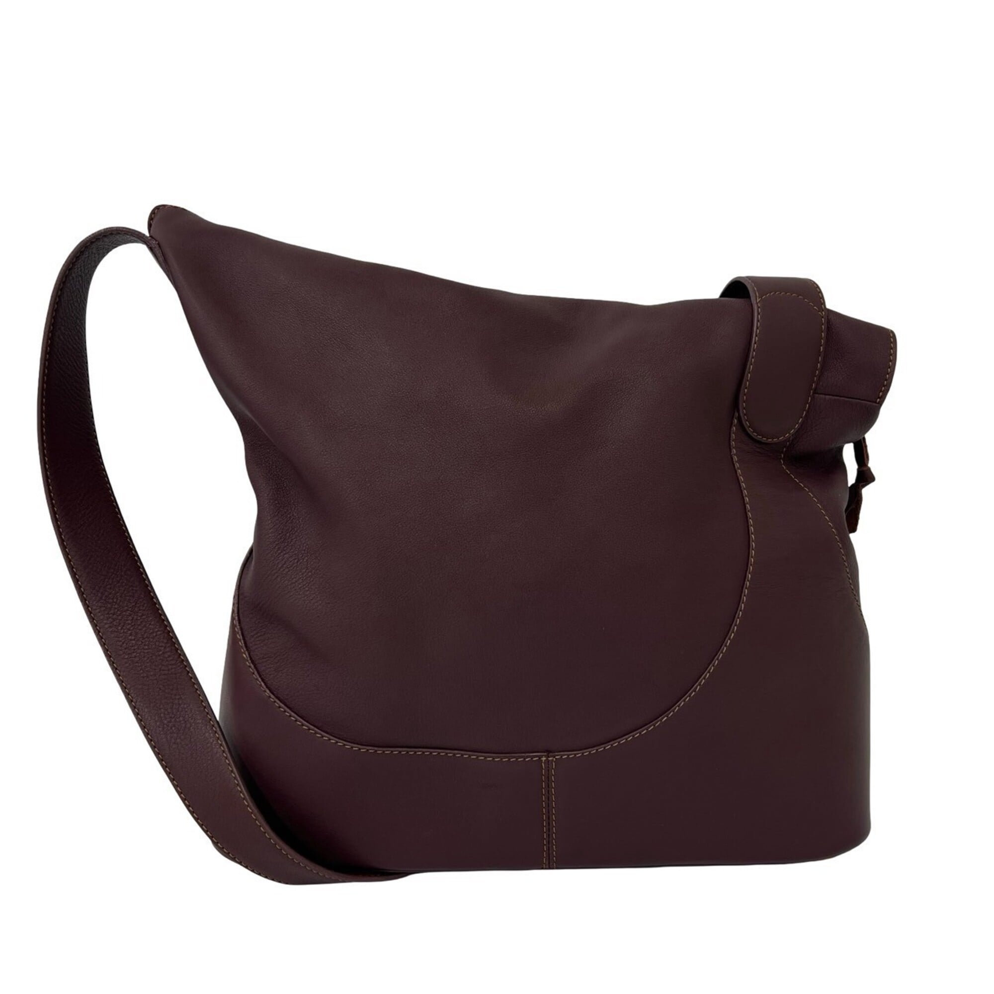 Loewe Red Color Wine Leather Shoulder Bag (Pre-Owned)