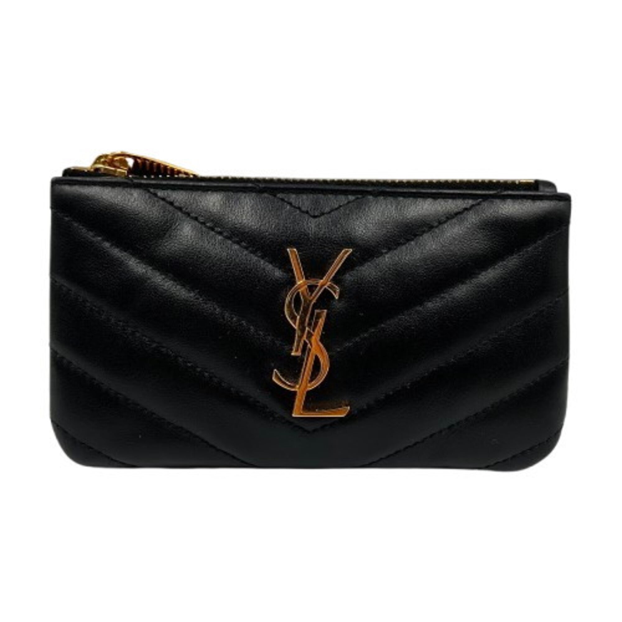 Yves Saint Laurent Black Leather Pouch (Pre-Owned)