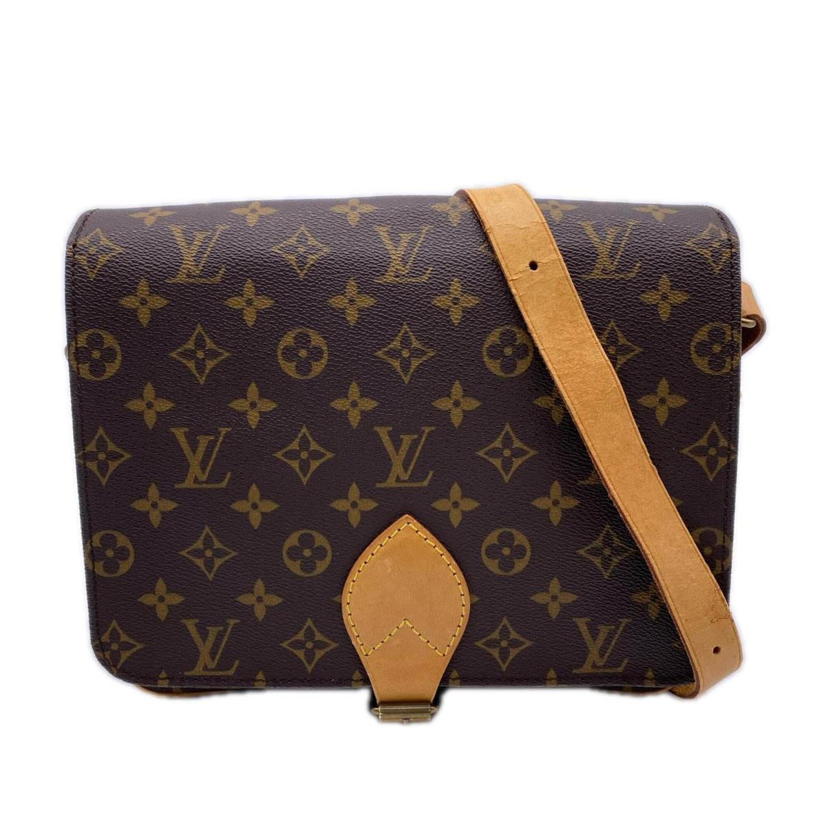 Louis Vuitton Beige Brown Monogram Monogram Shoulder Bag (Pre-Owned)