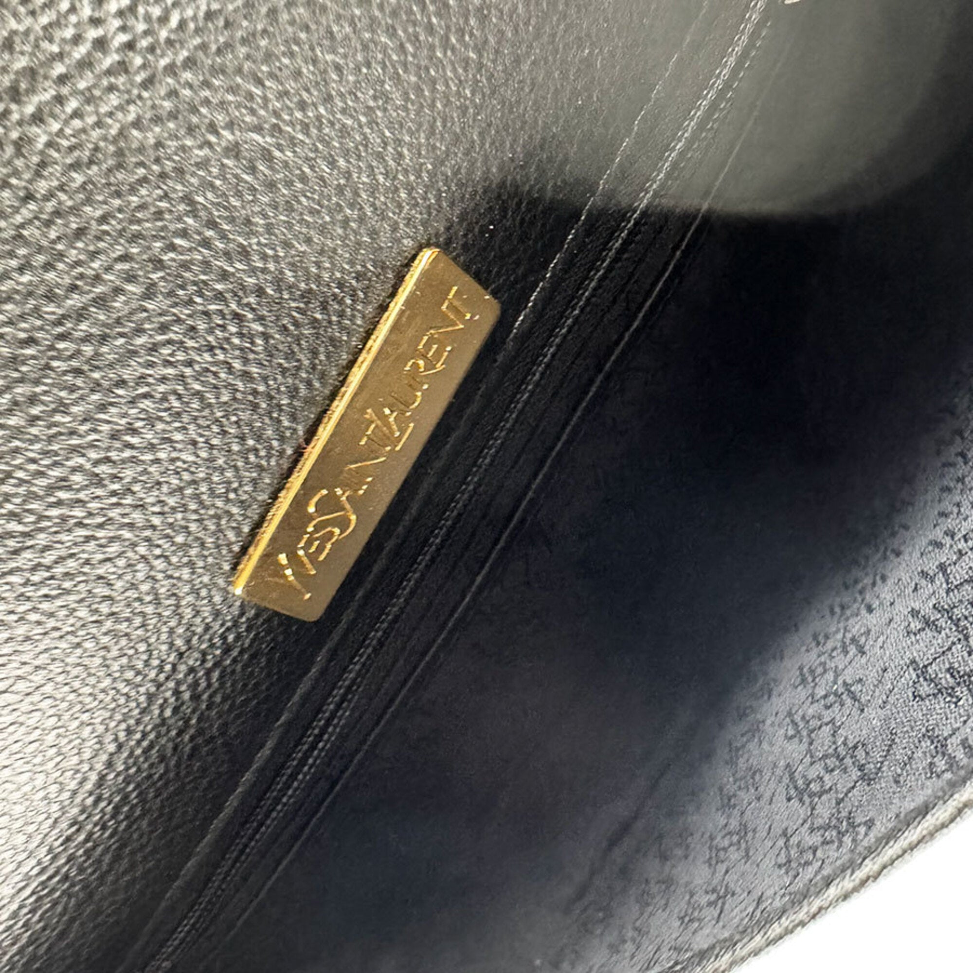 Yves Saint Laurent Black Leather Shoulder Bag (Pre-Owned)