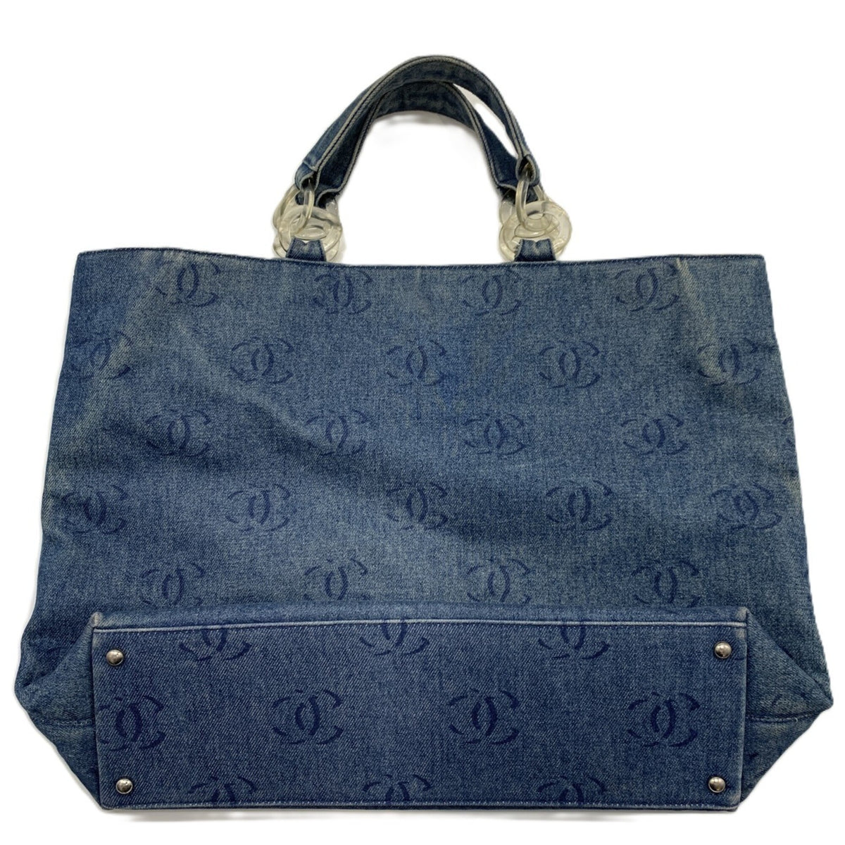 Chanel Denim Denim Tote Bag (Pre-Owned)