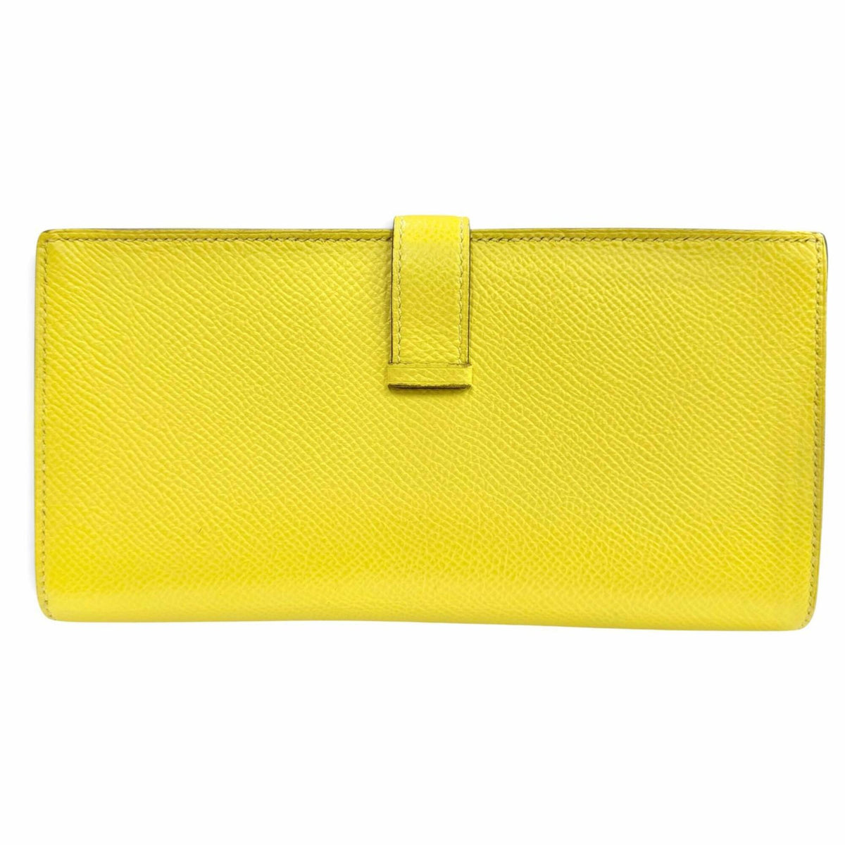 Hermes Lime Epsom Leather Long Wallet (Bi-Fold) (Pre-Owned)