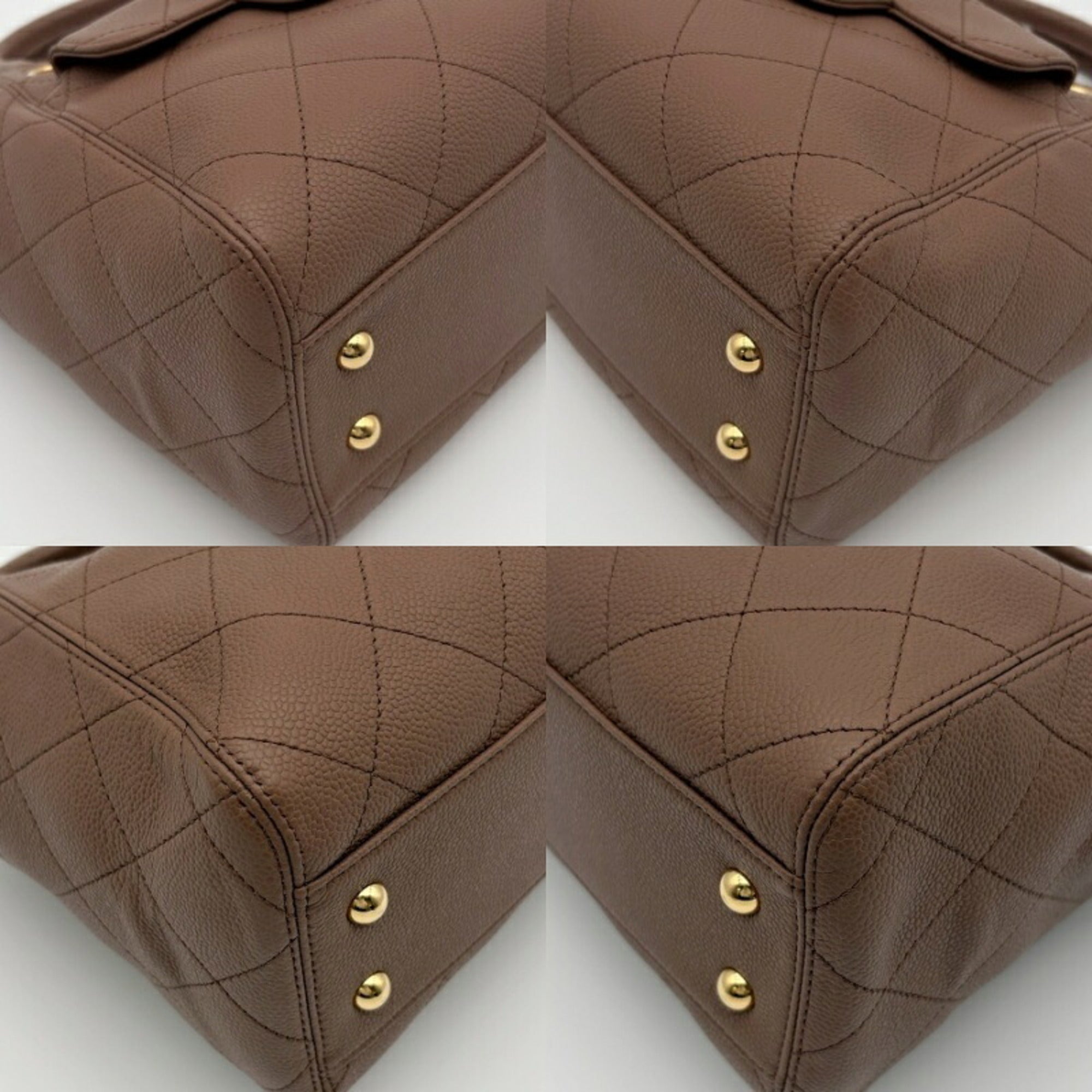 Chanel Brown Leather Shoulder Bag (Pre-Owned)