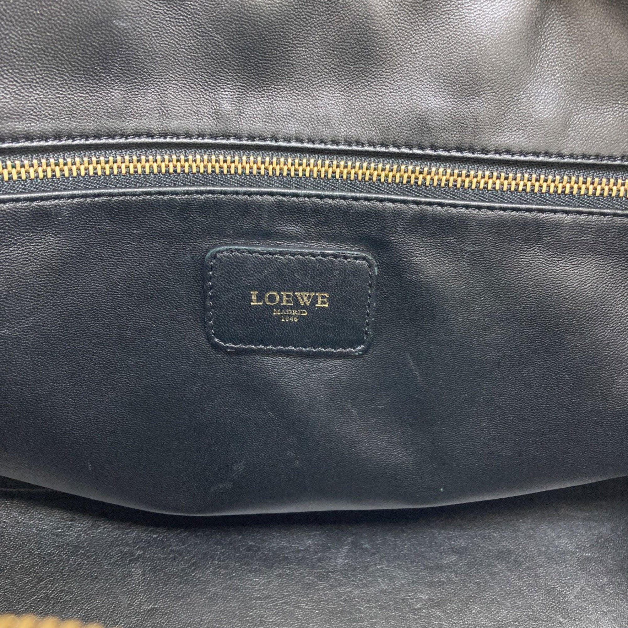 Loewe Amazona Black Leather Handbag (Pre-Owned)