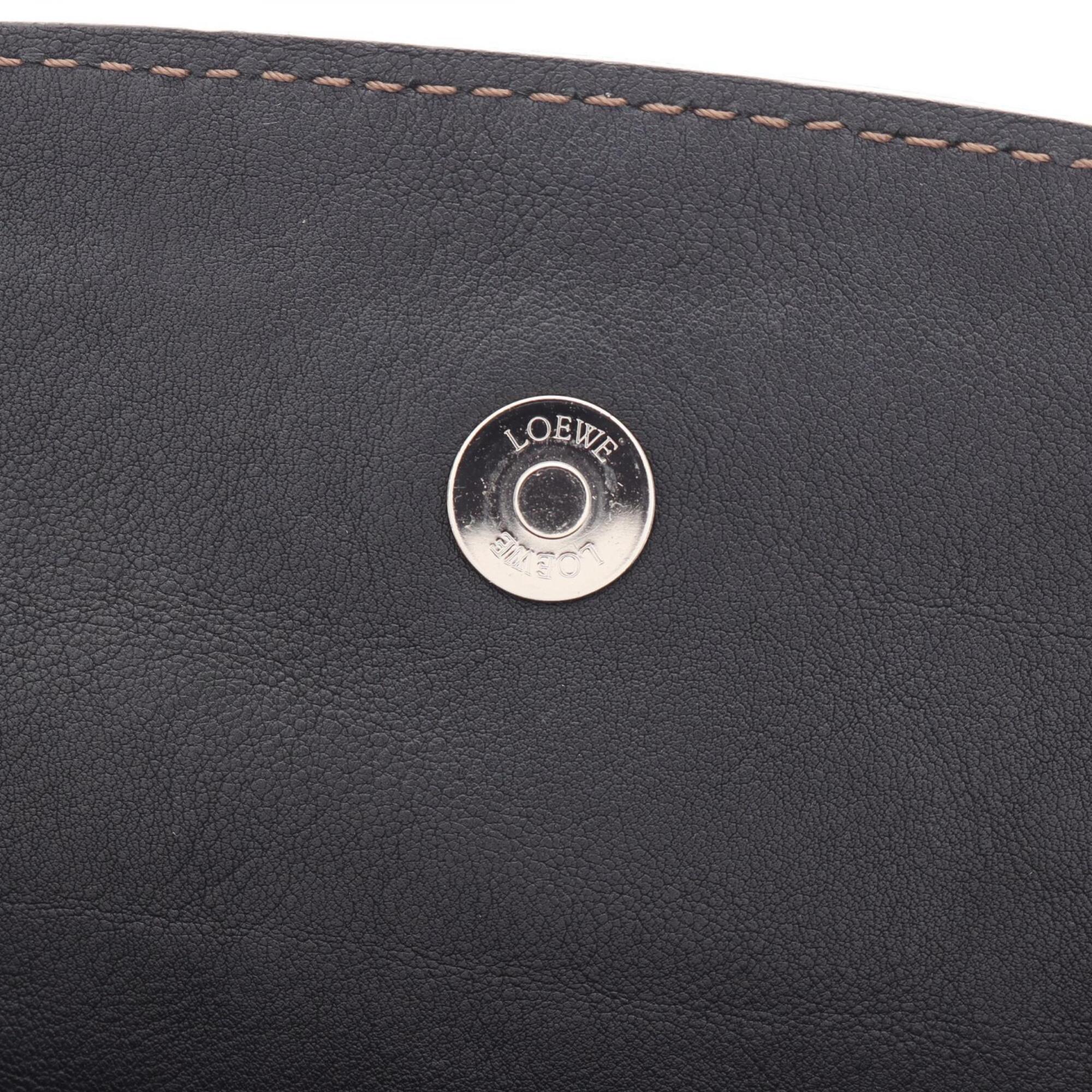 Loewe Black Leather Handbag Shoulder Bag (Pre-Owned)