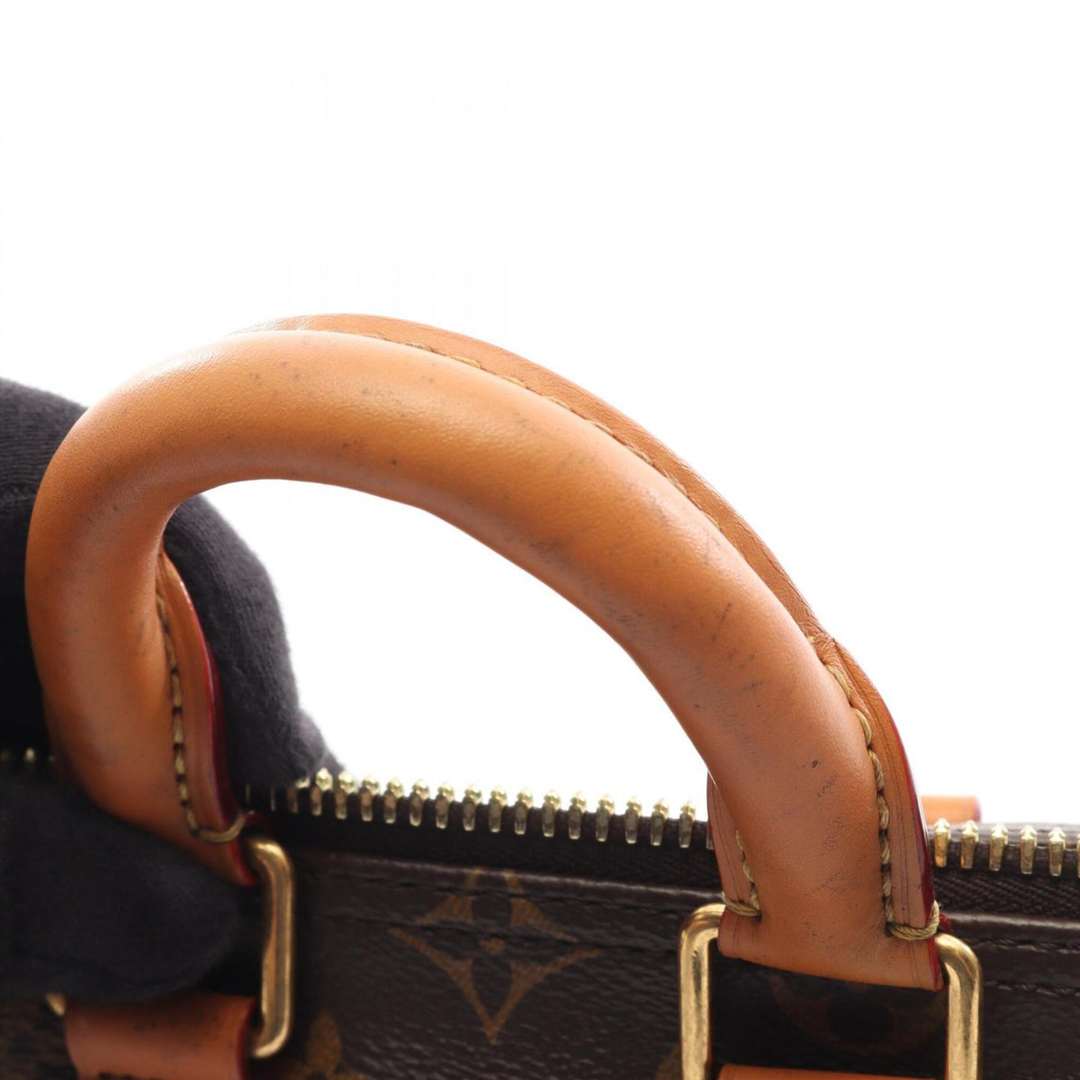 Louis Vuitton Brown Pvc Coated Canvas Leather Handbag (Pre-Owned)