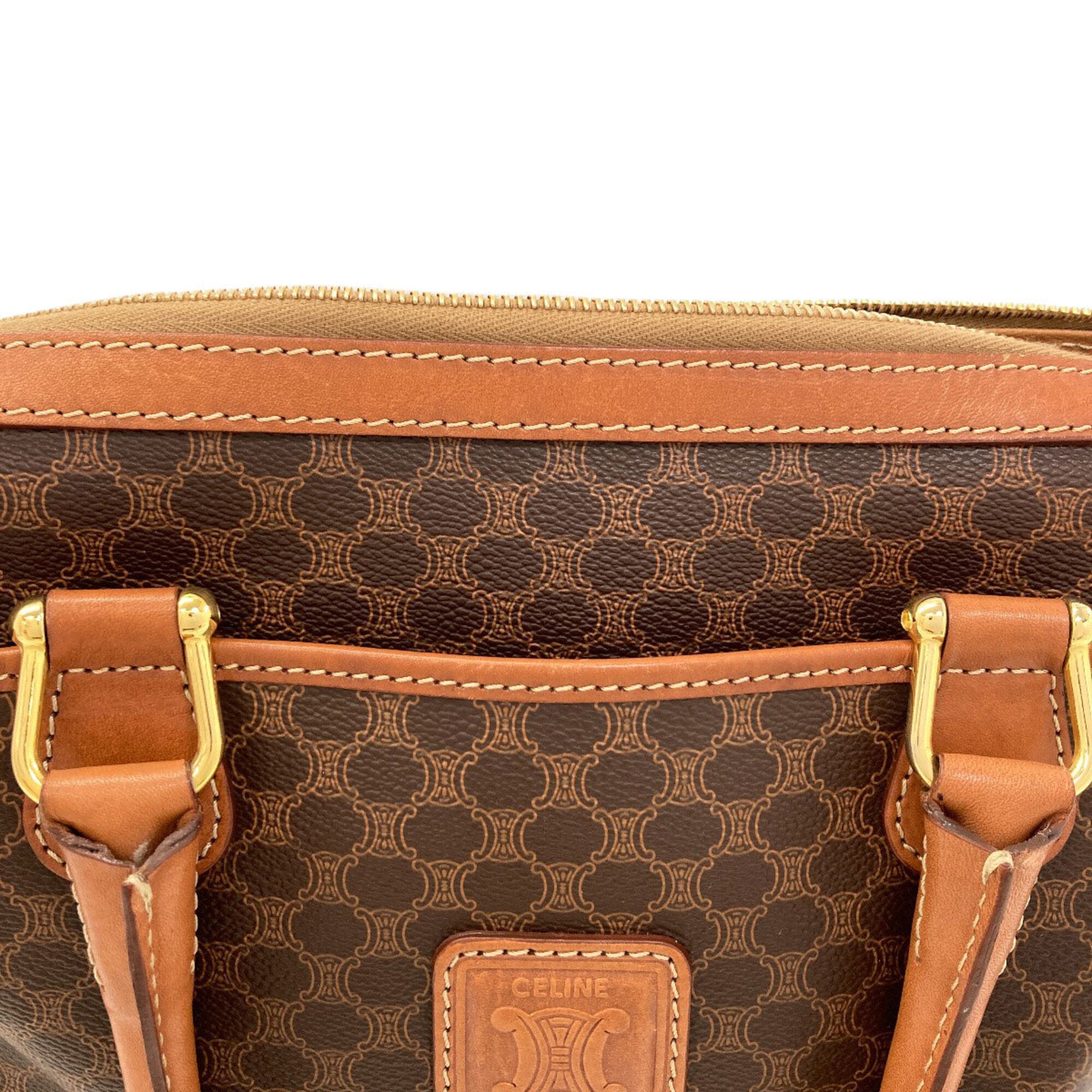 Celine Macadam Brown Pvc Handbag (Pre-Owned)