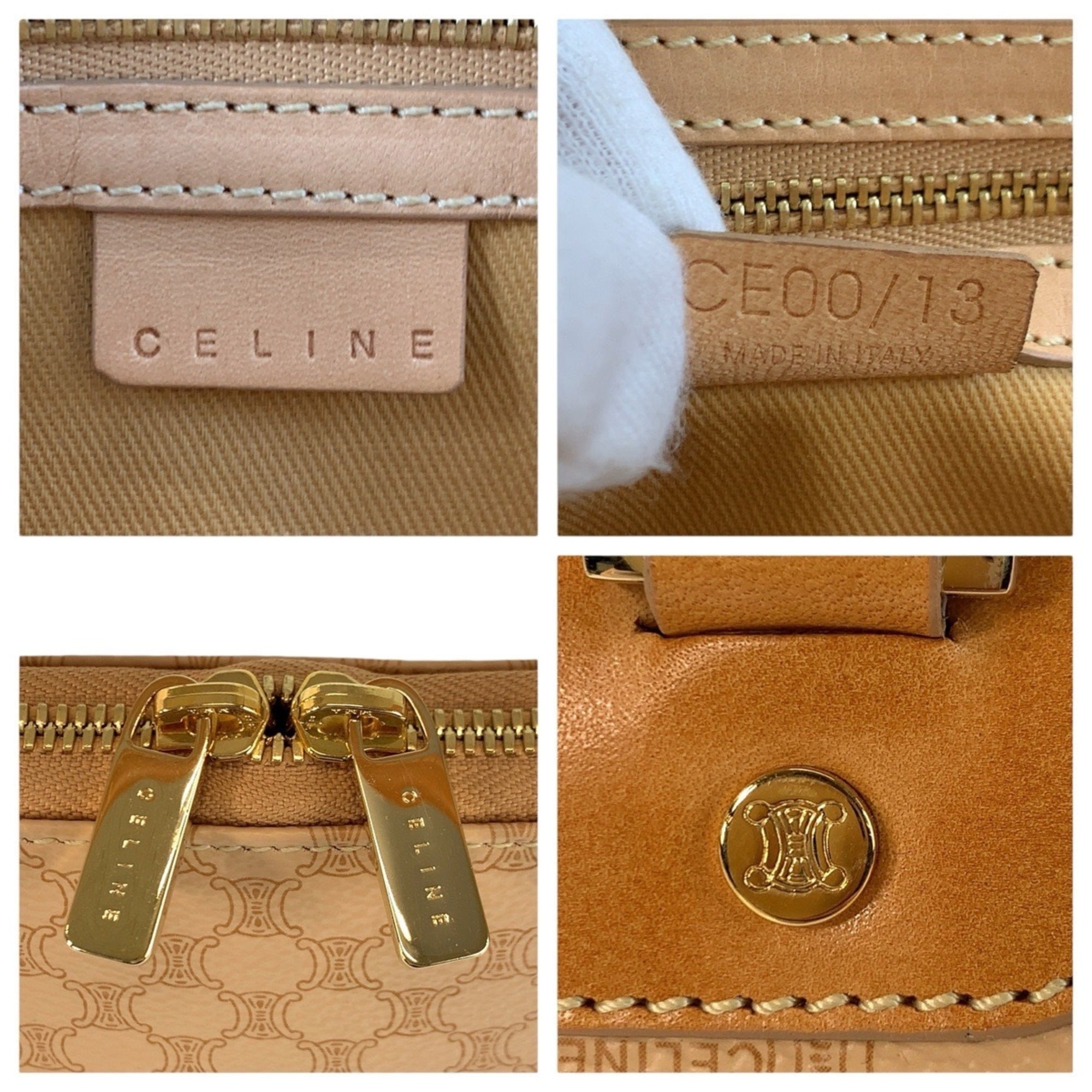 Celine Beige Camel Pvc Leather Handbag Shoulder Bag (Pre-Owned)