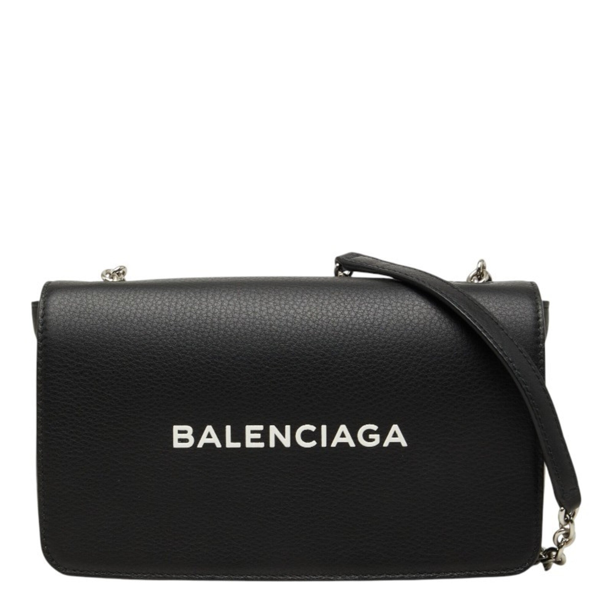 Balenciaga Black Leather Shoulder Bag (Pre-Owned)