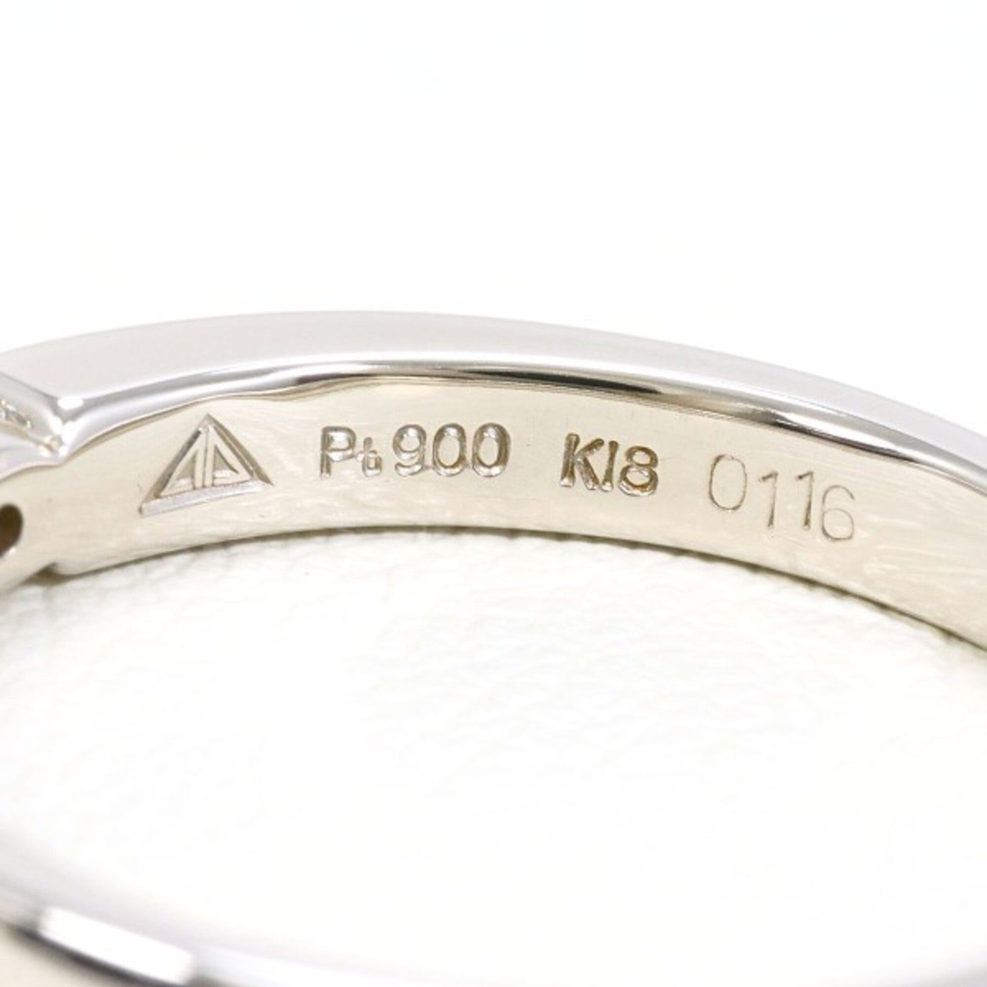 Unbranded Platinum Yellow Gold Yellow Gold (18K) Platinum 900 Band Ring (Pre-Owned)