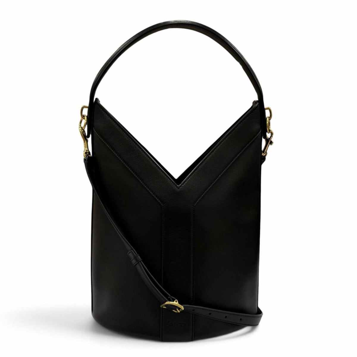 Saint Laurent Black Leather Handbag Shoulder Bag (Pre-Owned)